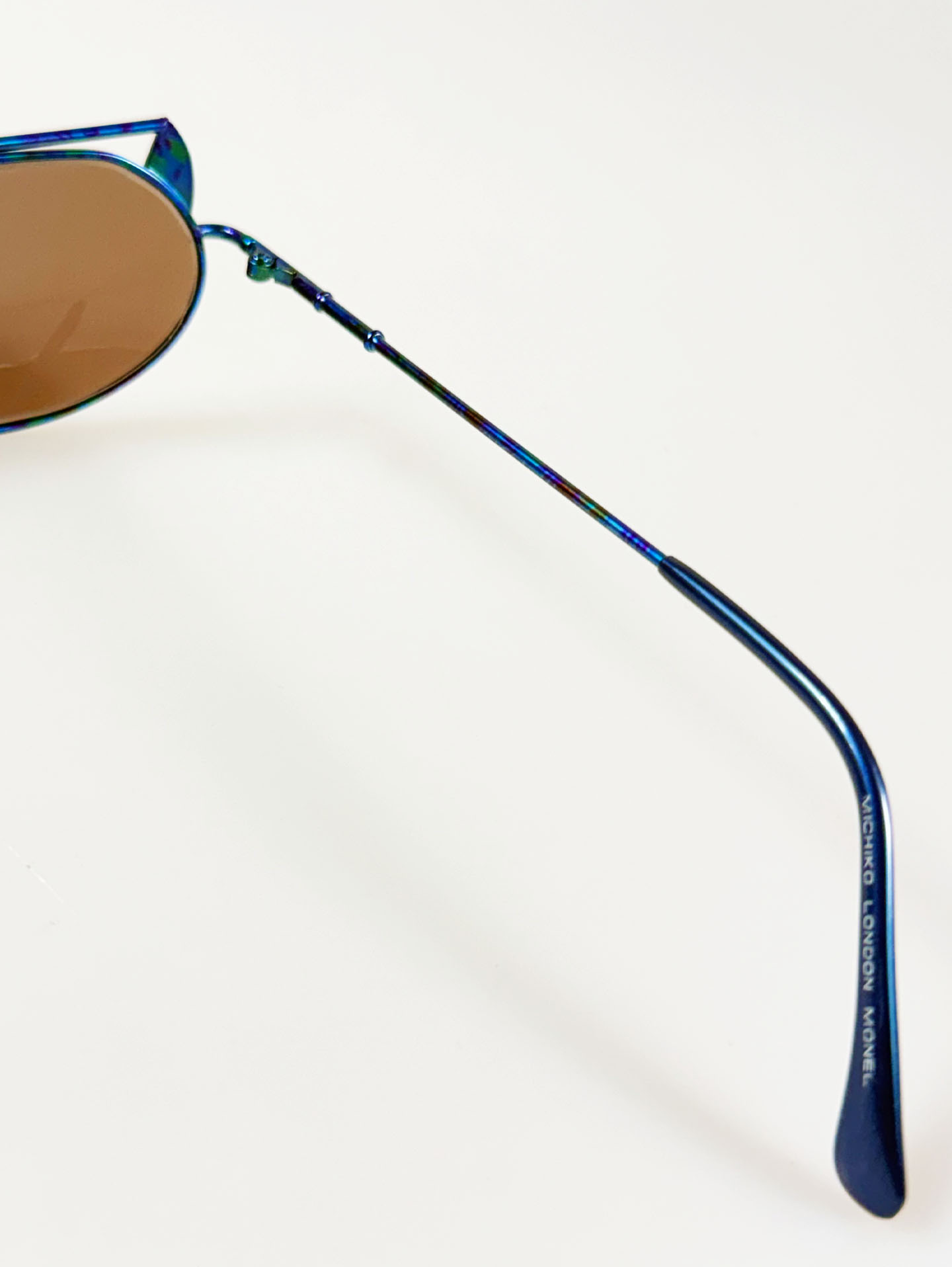 90's MICHIKO LONDON Iridescent Double Bridge Sunglasses / 3 Colors