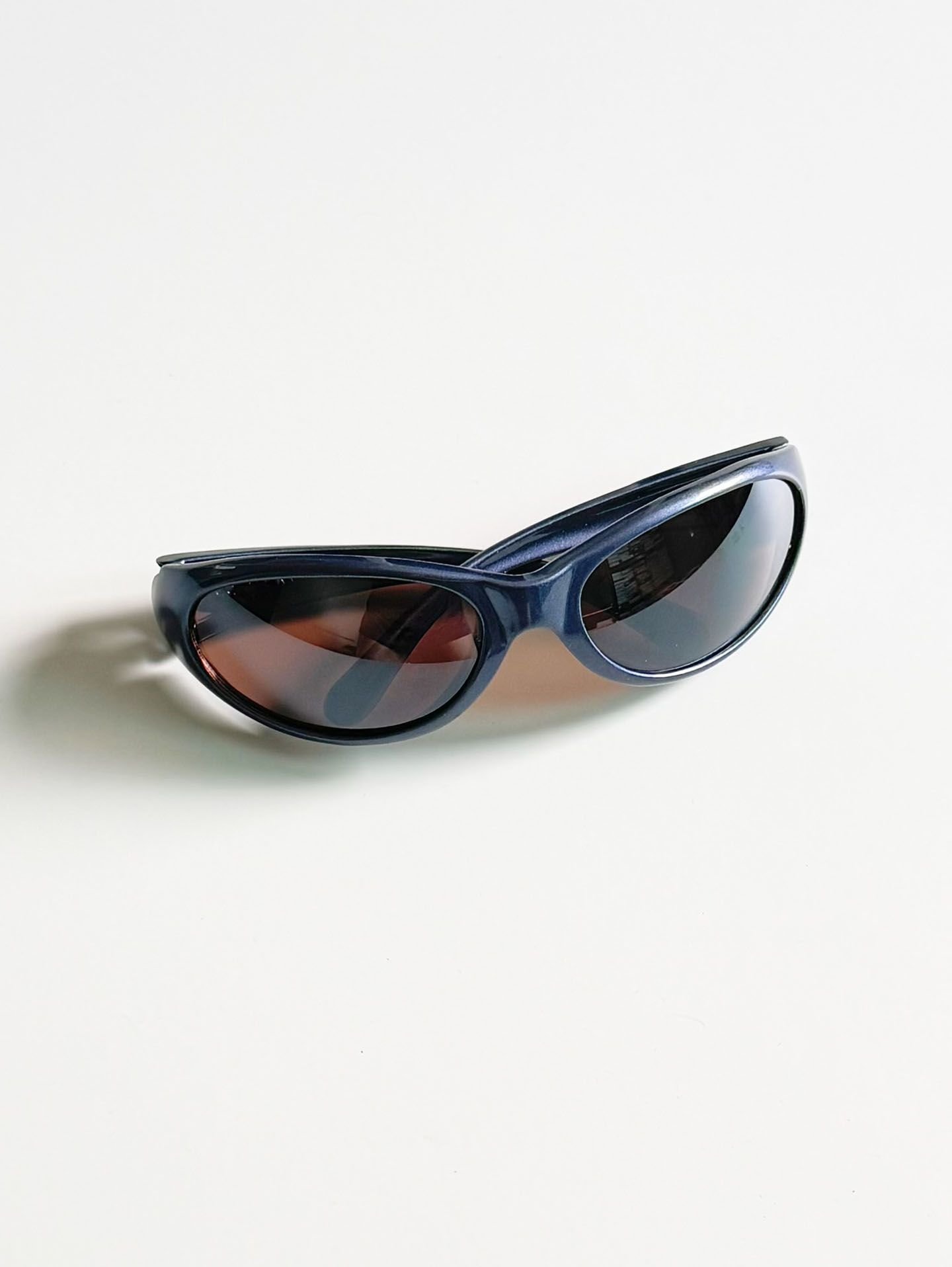 BLOC Wraparound Oval Sporty Frame Tinted Sunglasses