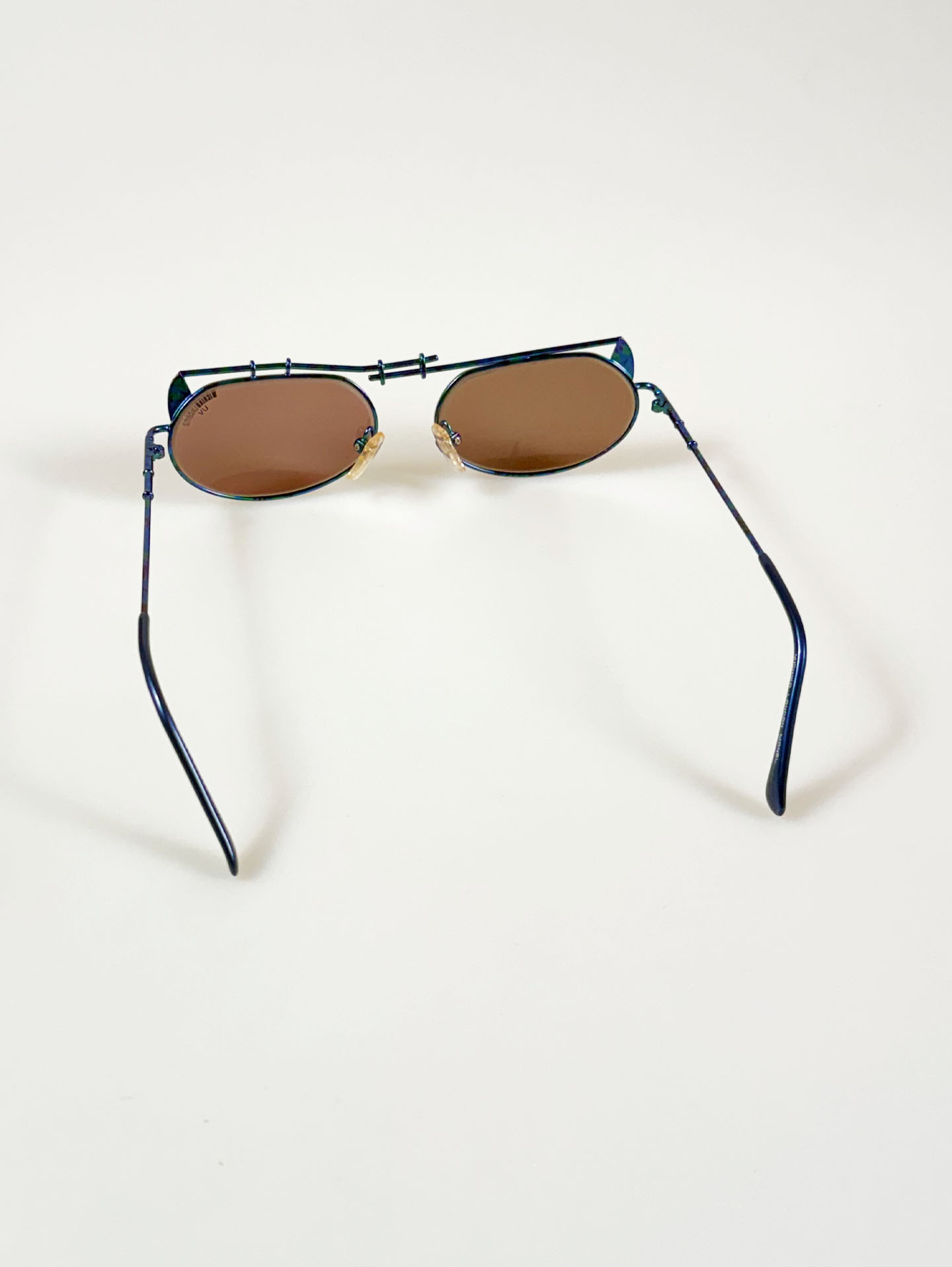 90's MICHIKO LONDON Iridescent Double Bridge Sunglasses / 3 Colors