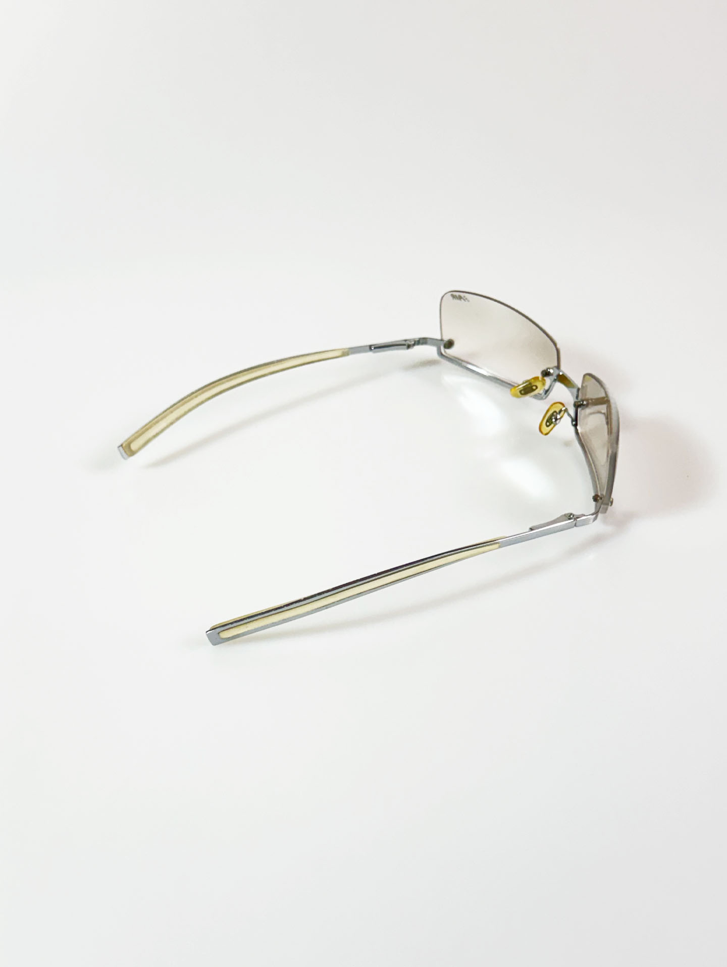 90's AIR Rimless Shield Metal Frame Sunglasses