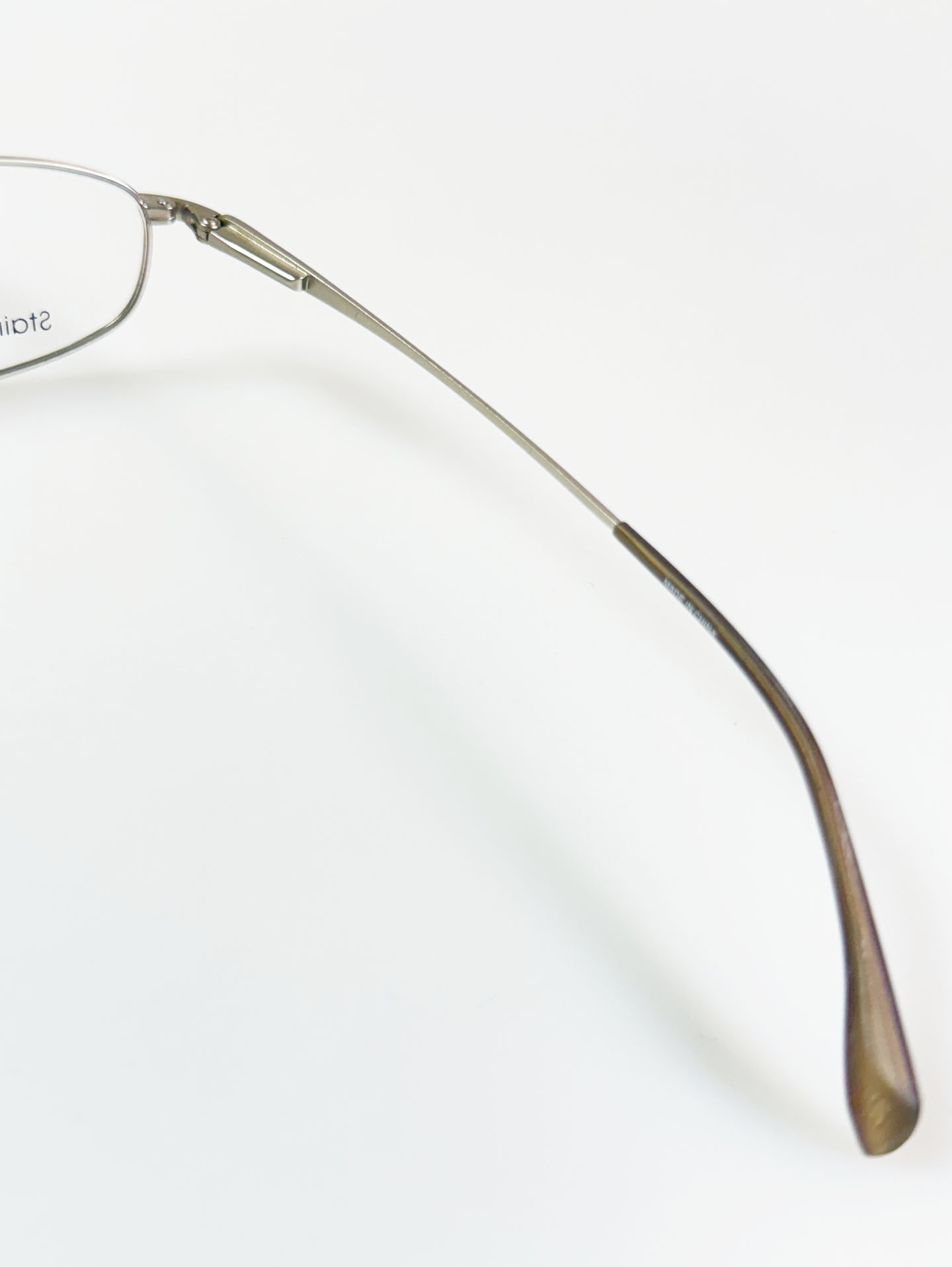 Columbia Silver Slim Square Metal Frame Glasses