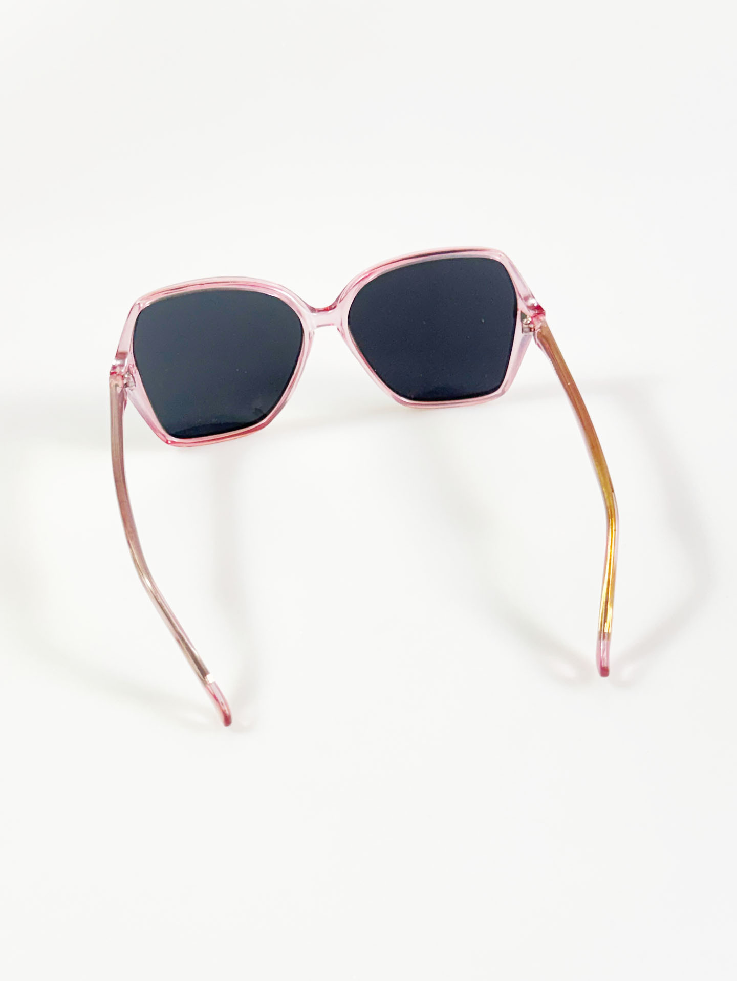 90's Oversized Bold Square Pink Frame Sunglasses
