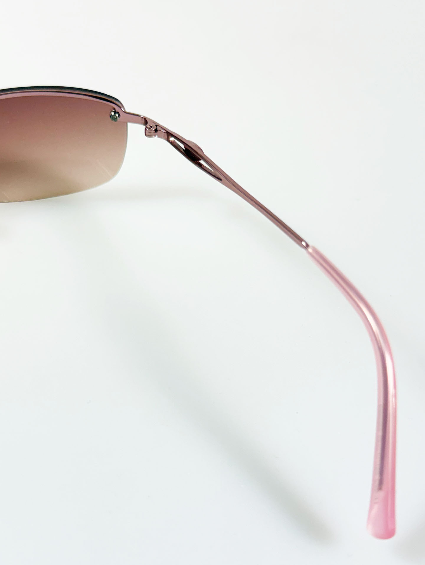 90's CARTELO Rimless Square Metal Tint Sunglasses