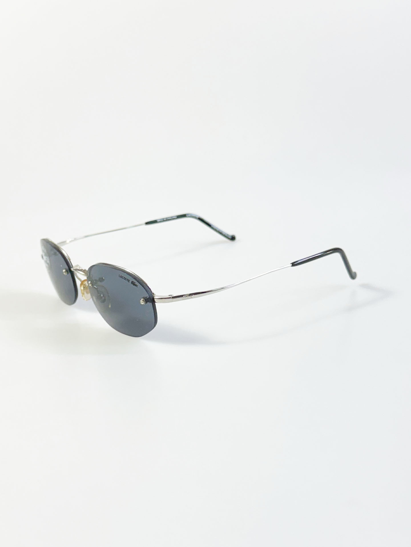 90's LACOSTE Rimless Metal Oval Sunglasses