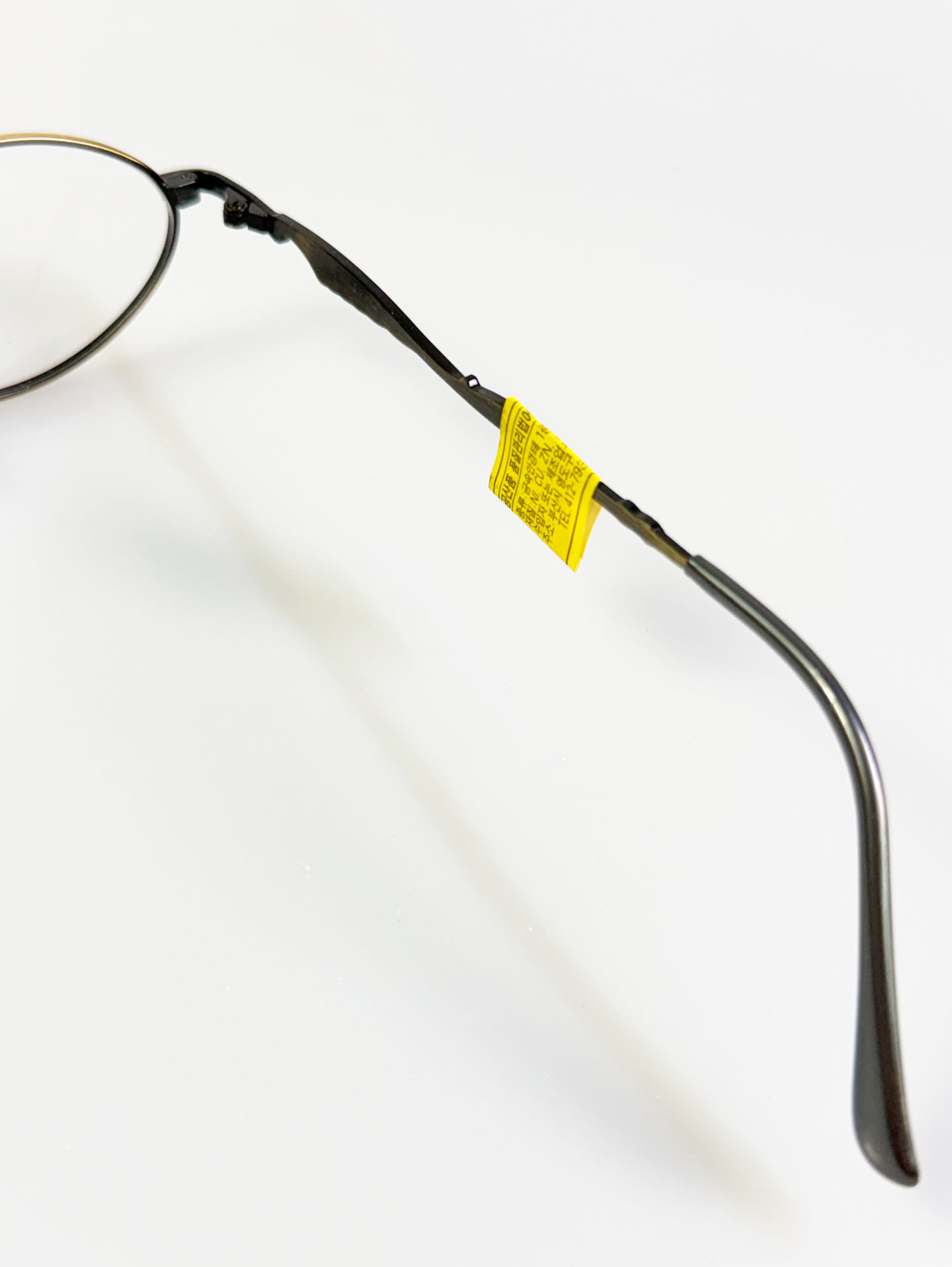 90’s PATIMA Slim Oval Gold-Black Metal Frame Glasses