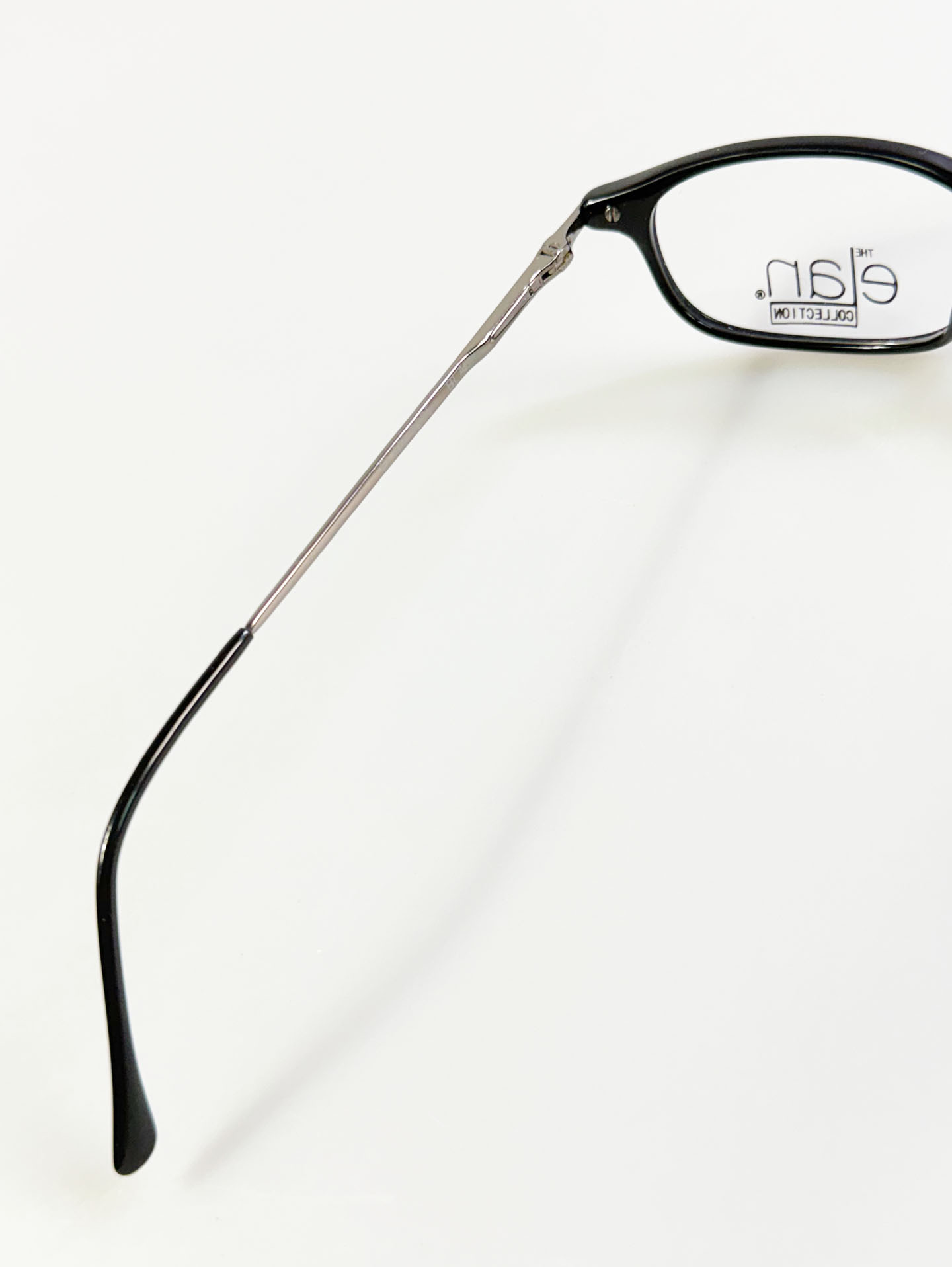 90's ELAN Black Square Horn-Rim Frame Glasses