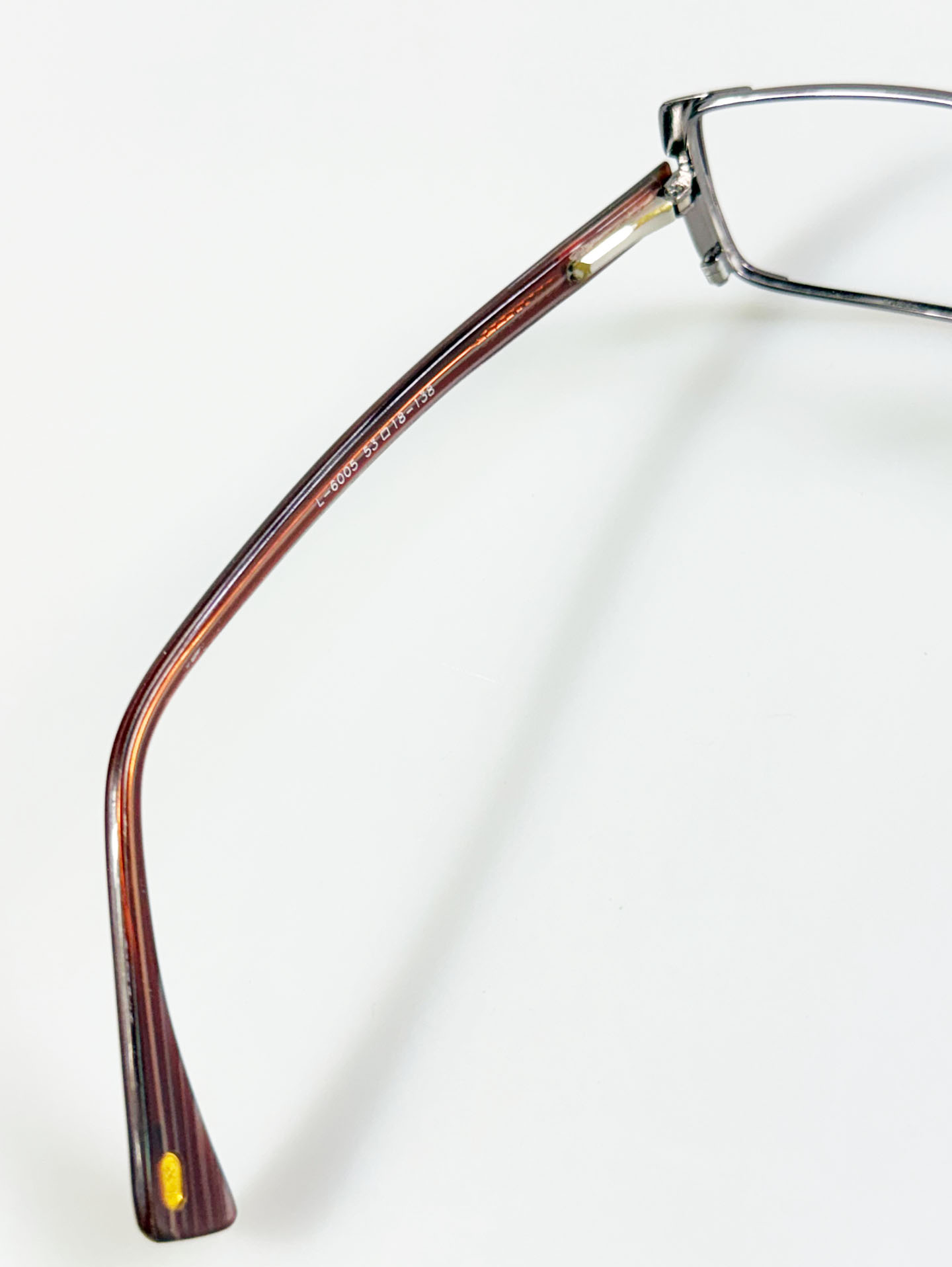 LUXURY EYEWEAR Slim Square Metal Glasses