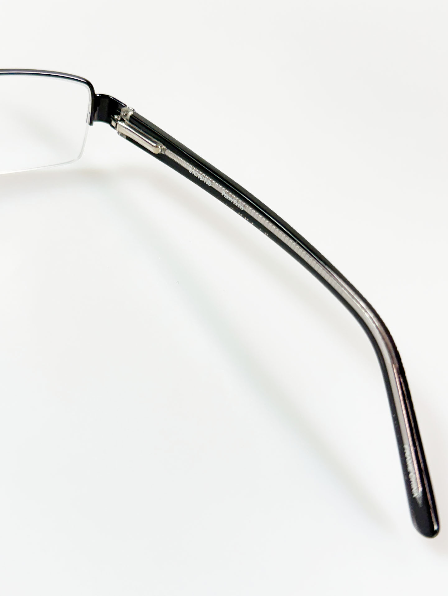 Perry Ellis Semi-Rimless Square Metal Frame Glasses