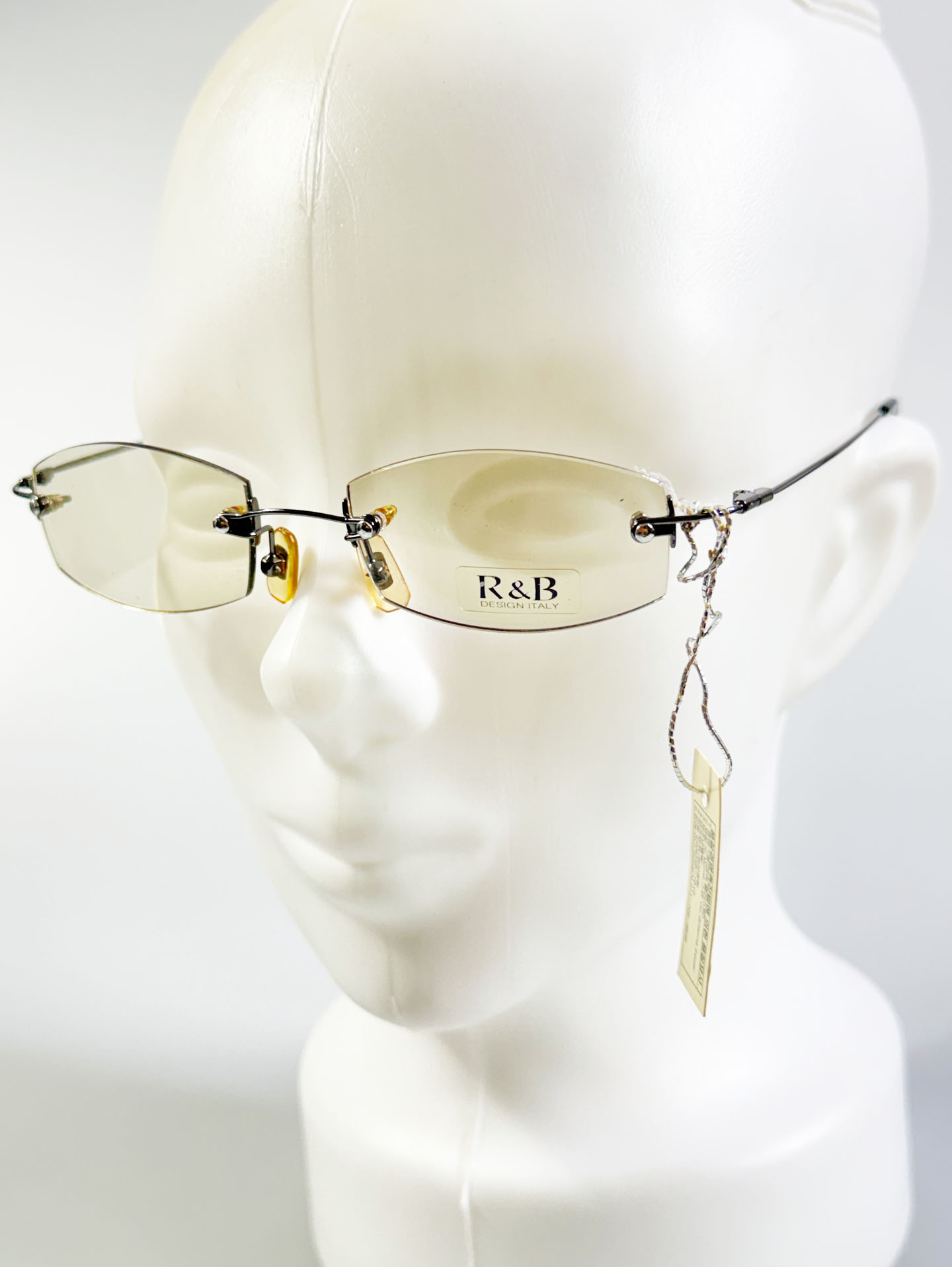 R&B Eyewear Rimless Square Metal Glasses