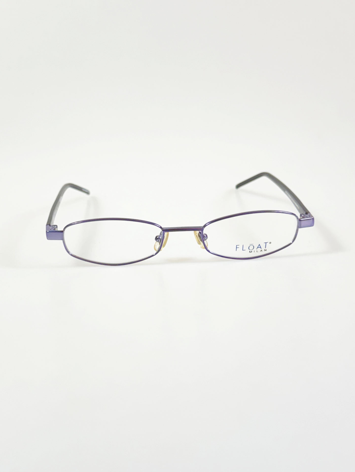FLOAT MILAN Purple Slim Oval Metal Frame Glasses