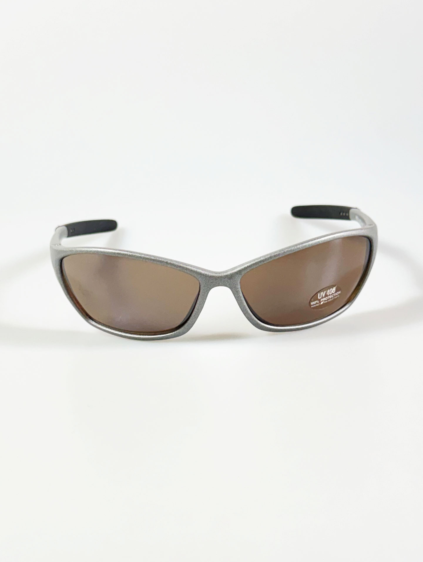 IXRON Silver Wraparound Sport Frame Tint Sunglasses