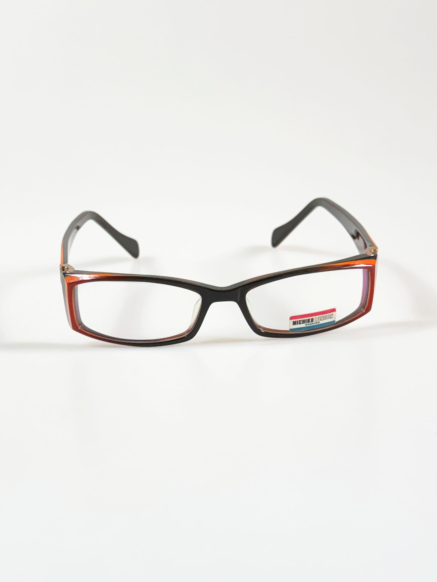 90's MICHIKO LONDON Square Horn-Rim Glasses