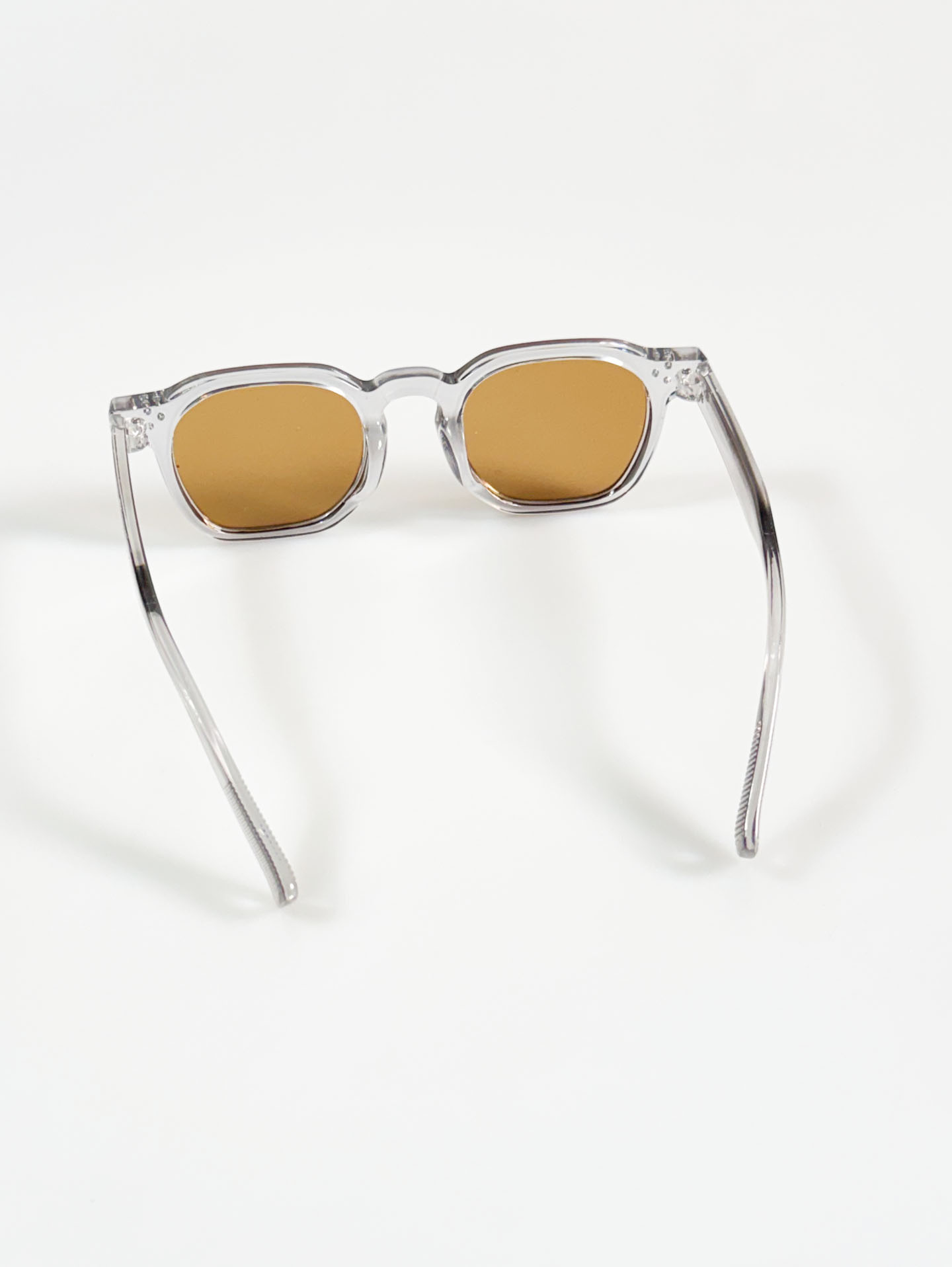 Smoke Gray Crystal Bold Square Tint Sunglasses