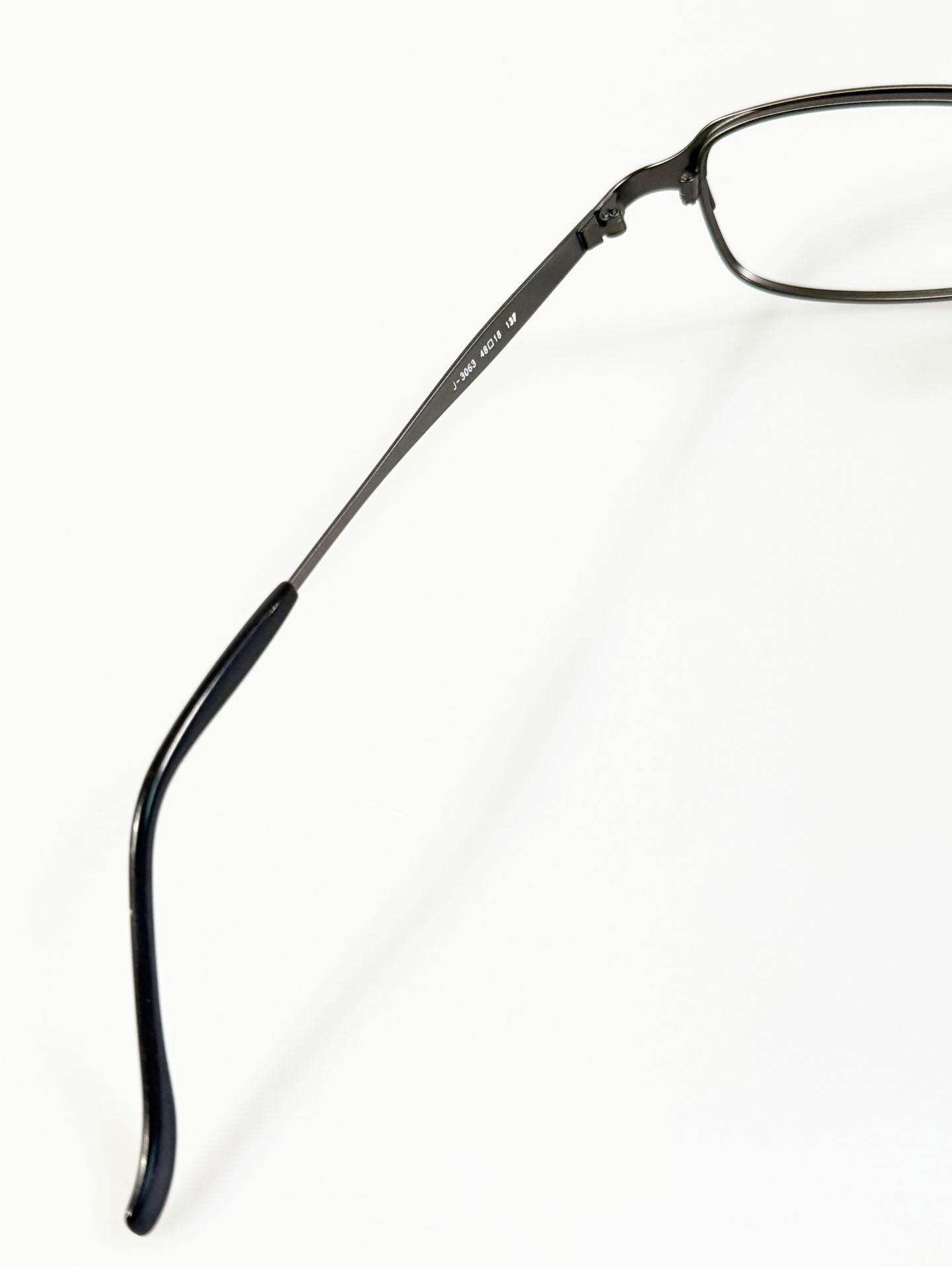 JEEP Dark Silver Slim Square Metal Glasses