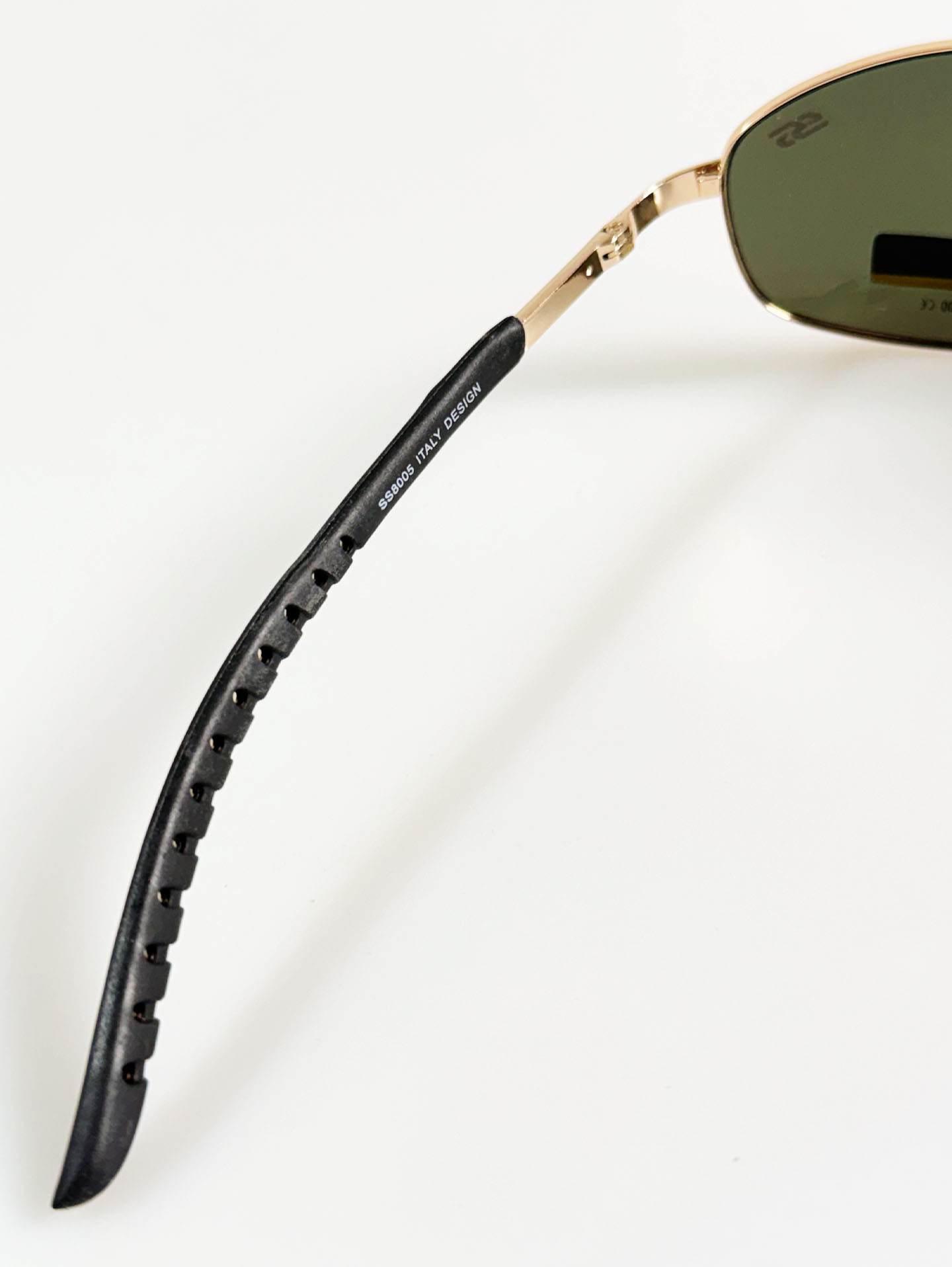 SS EYEWEAR Gold Slim Square Metal Sunglasses