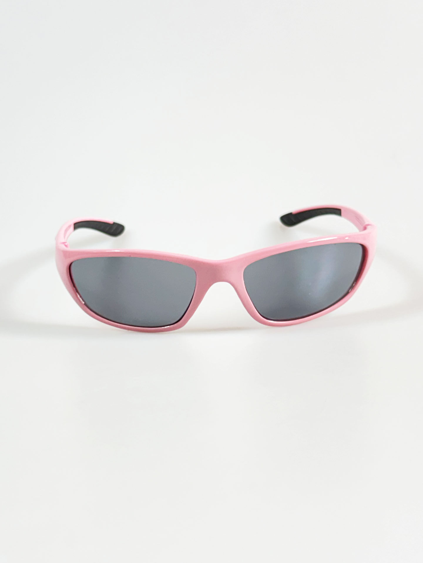 Pink Sport Wraparound Frame Sunglasses