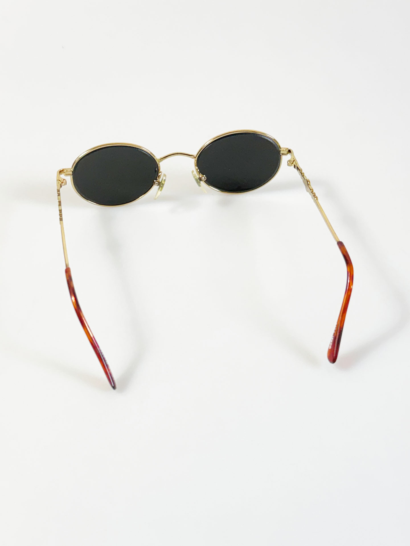 90's Louis Master Gold Slim Oval Metal Sunglasses