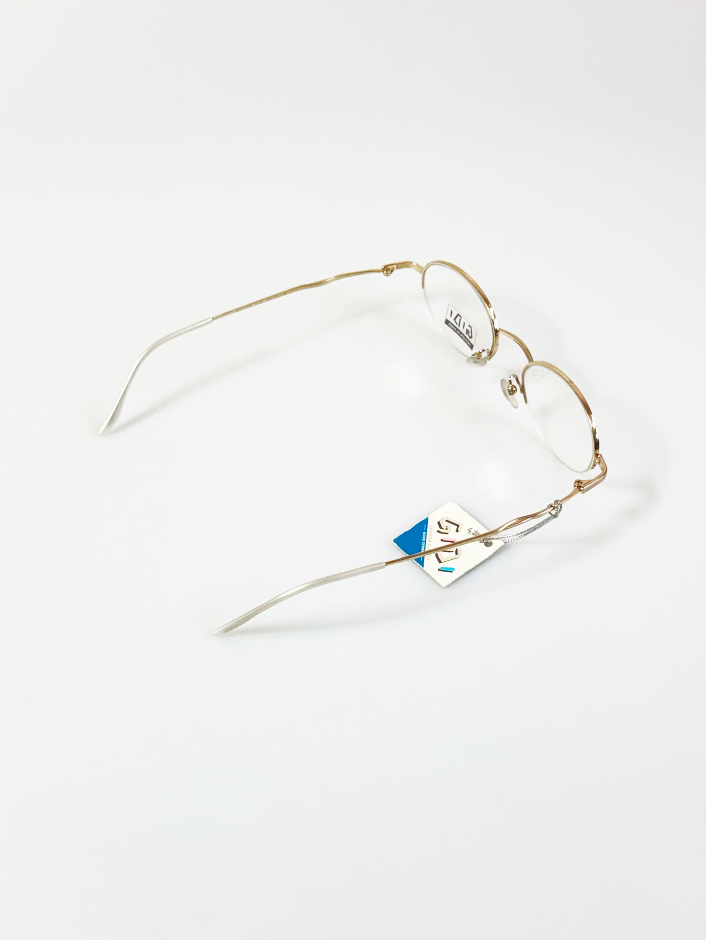 Moya New York Gold Square Rimless Metal Glasses