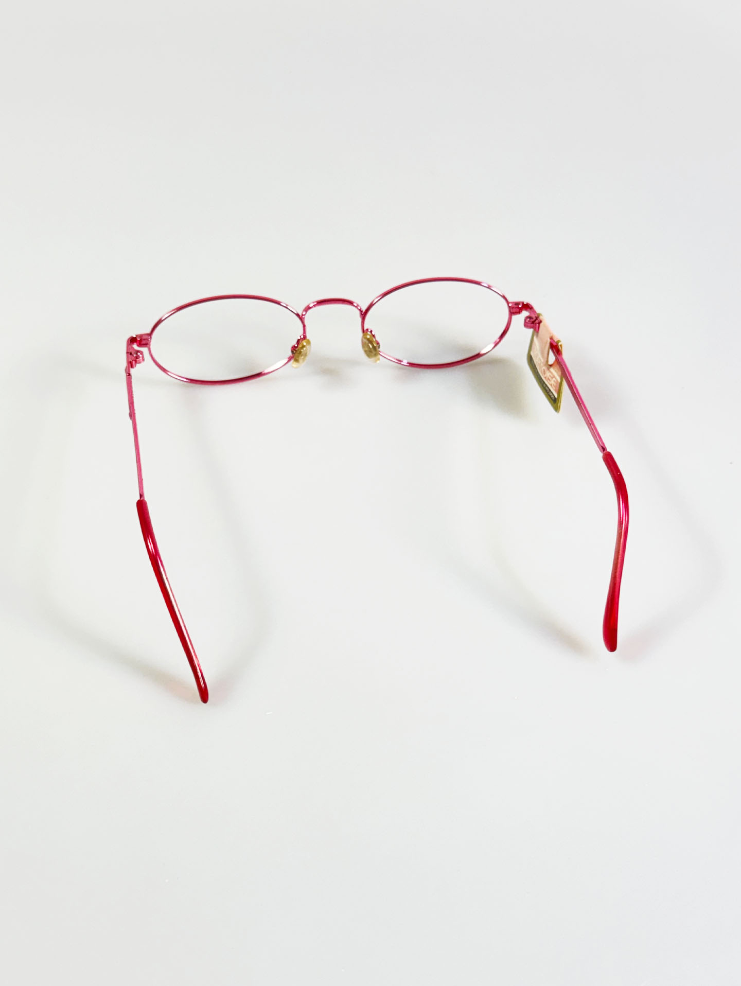 90’s TORTOISE Pink Oval Metal Frame Glasses
