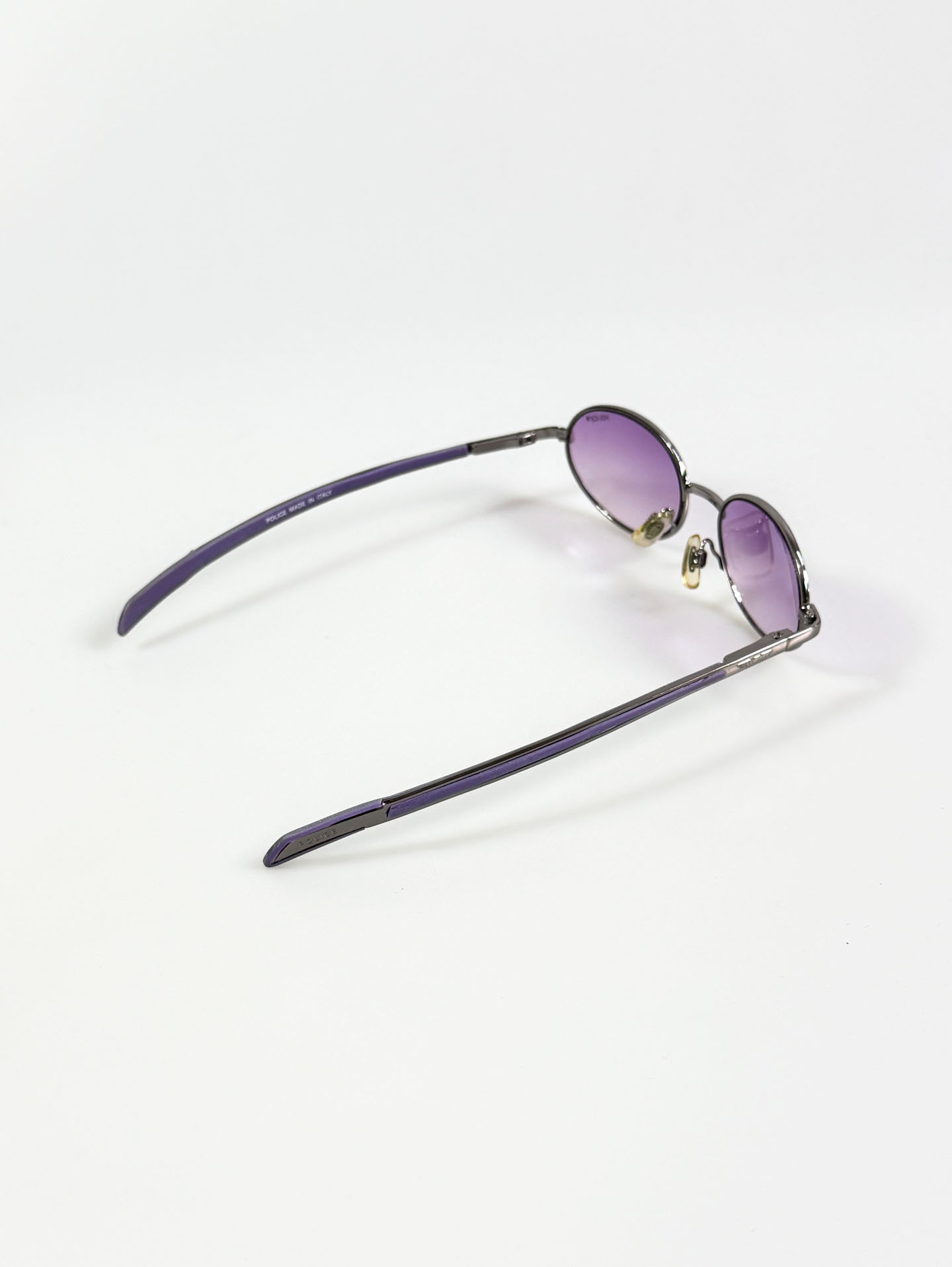 POLICE Gunmetal Slim Oval Tint Sunglasses