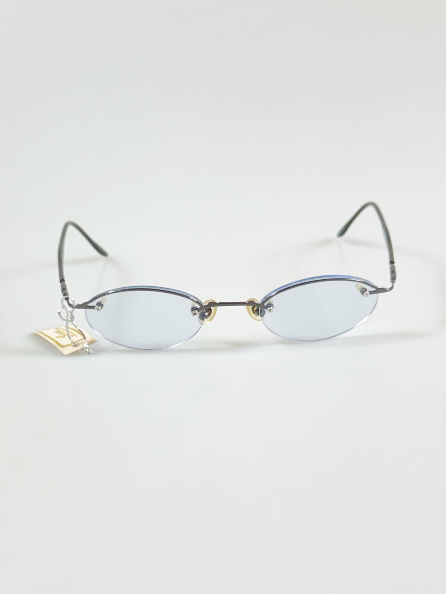 JEEP Semi-Rimless Oval Gunmetal Glasses