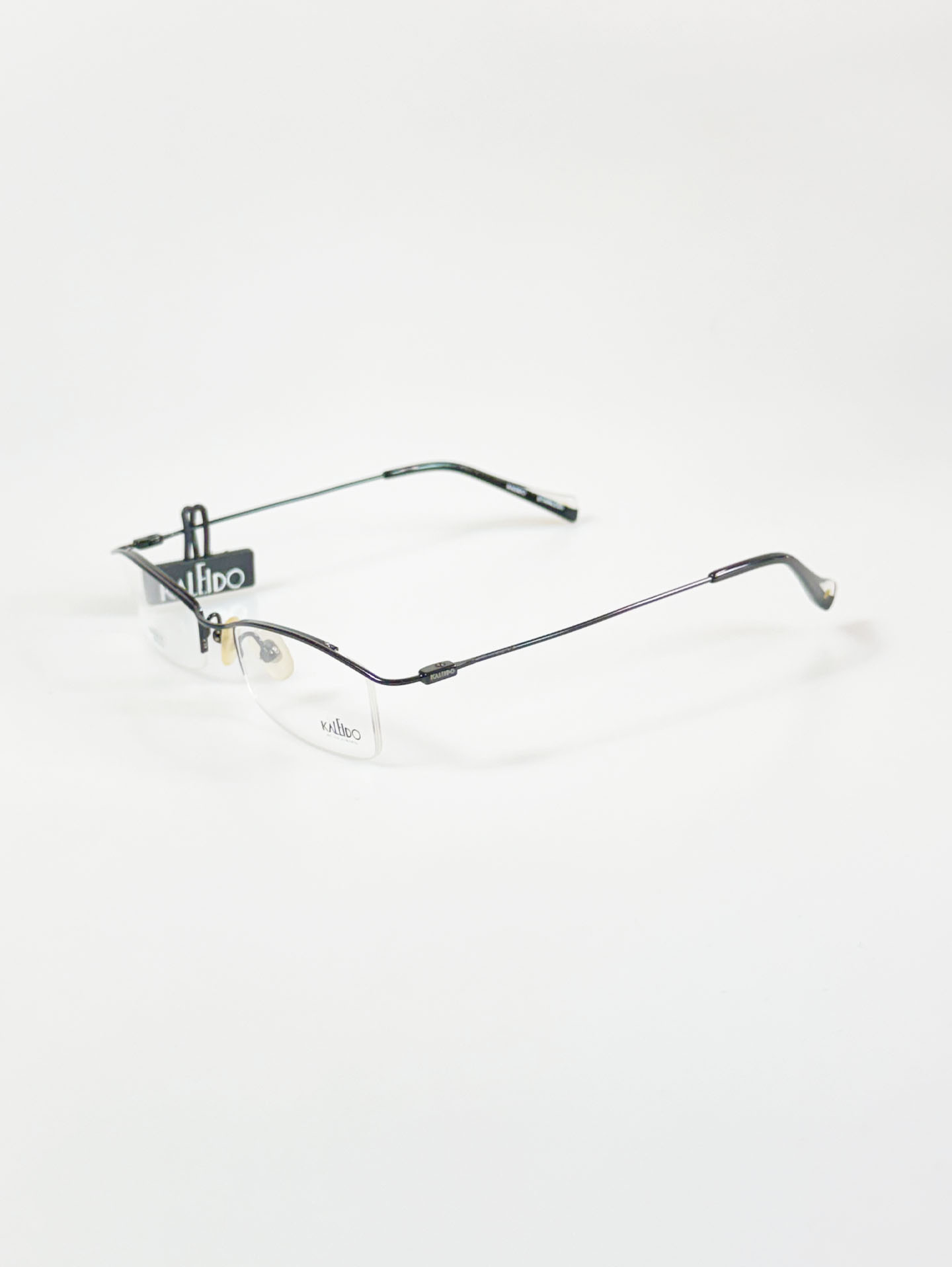 KALEIDO Half-Rim Slim Square Metal Glasses