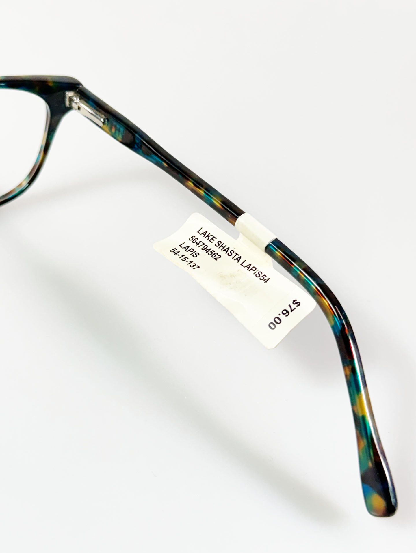 7KAM Marble Tortoise Square Horn-Rim Glasses