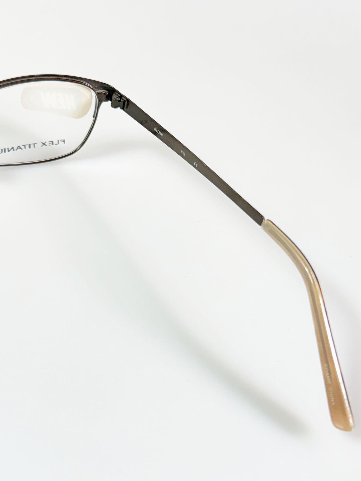TI FLEX Titanium Slim Square Frame Glasses