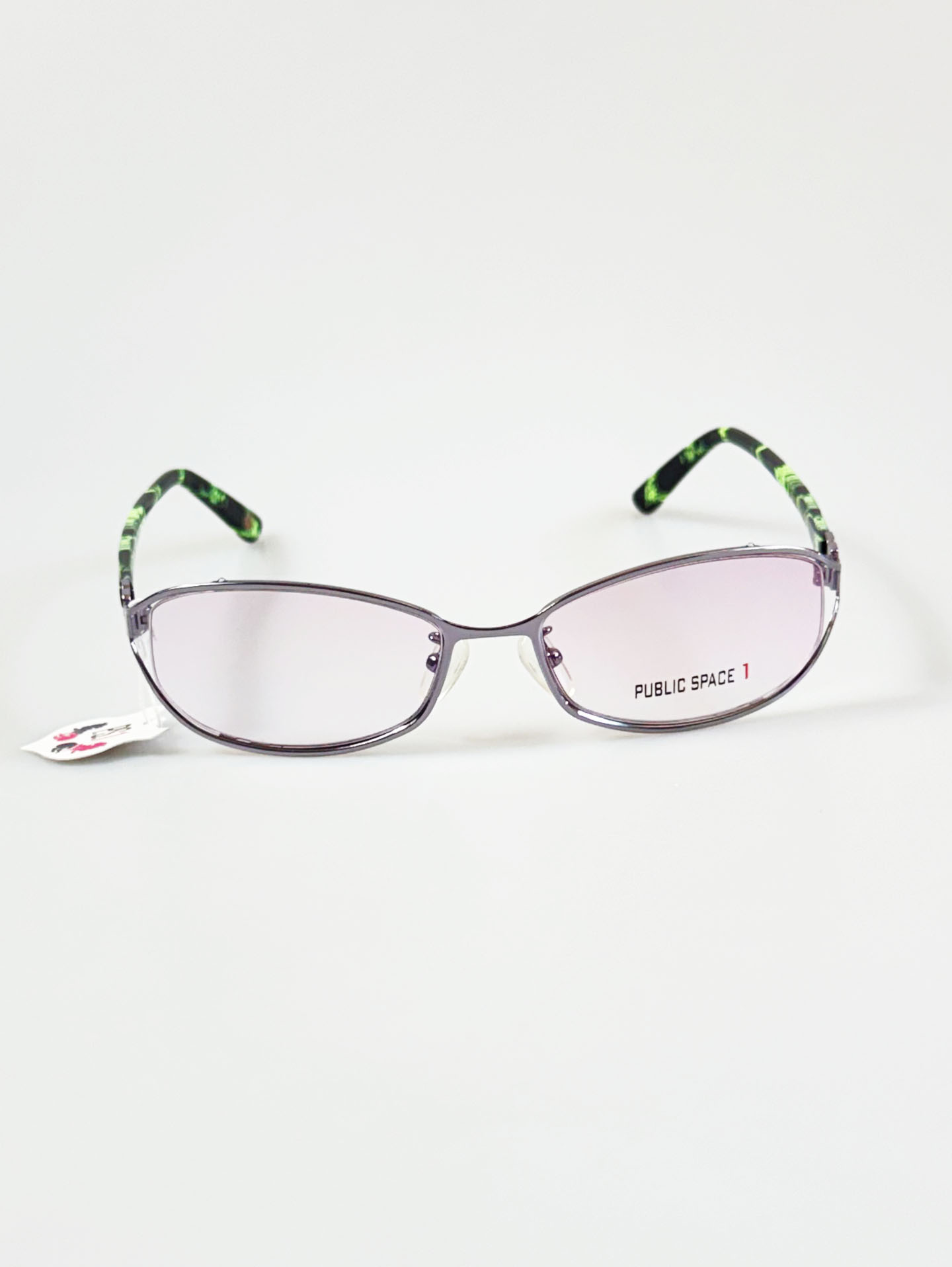 PUBLIC SPACE Lavender Slim Oval Metal Frame Glasses