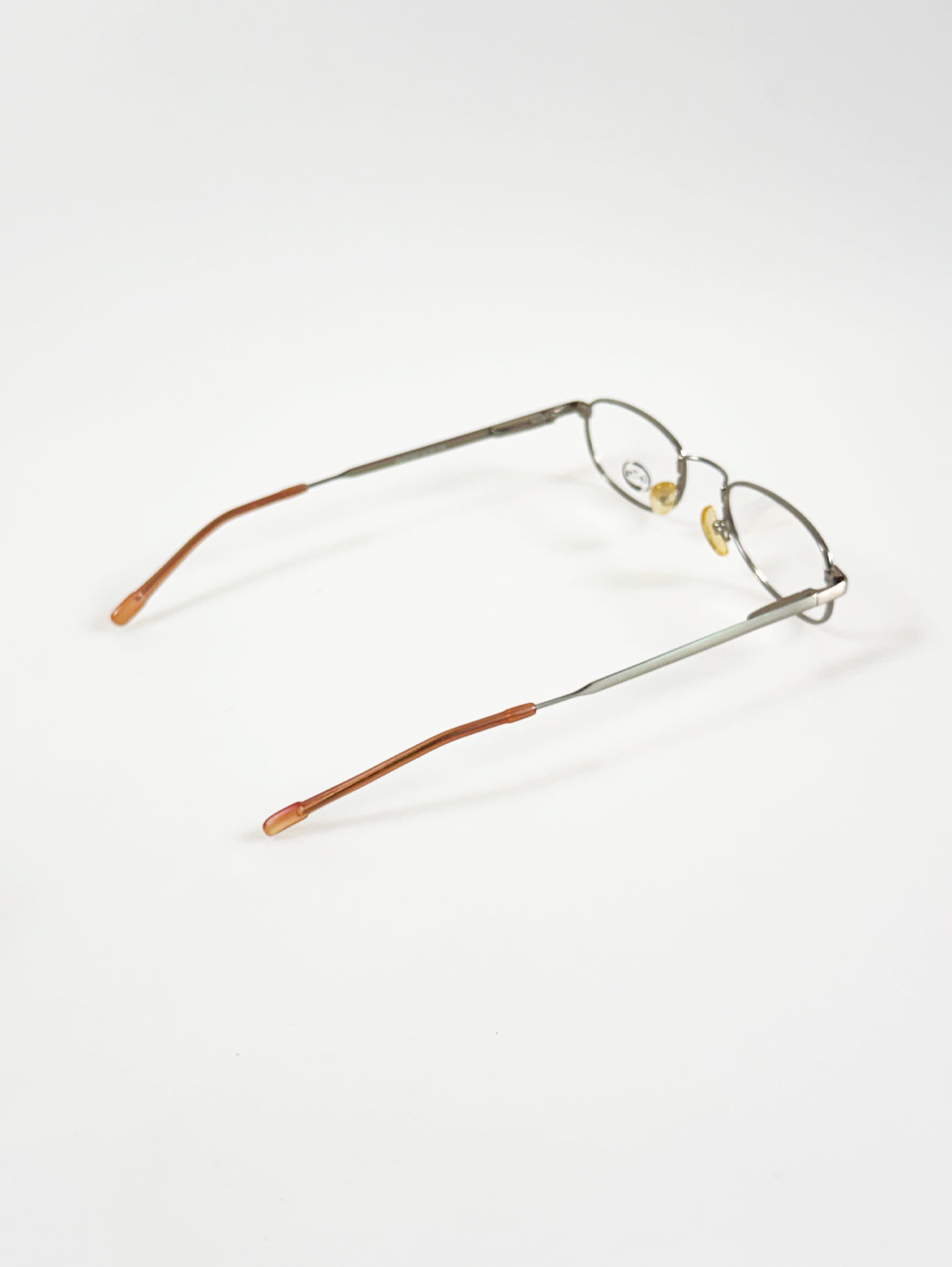 Ce-Tru Silver Slim Oval Metal Glasses