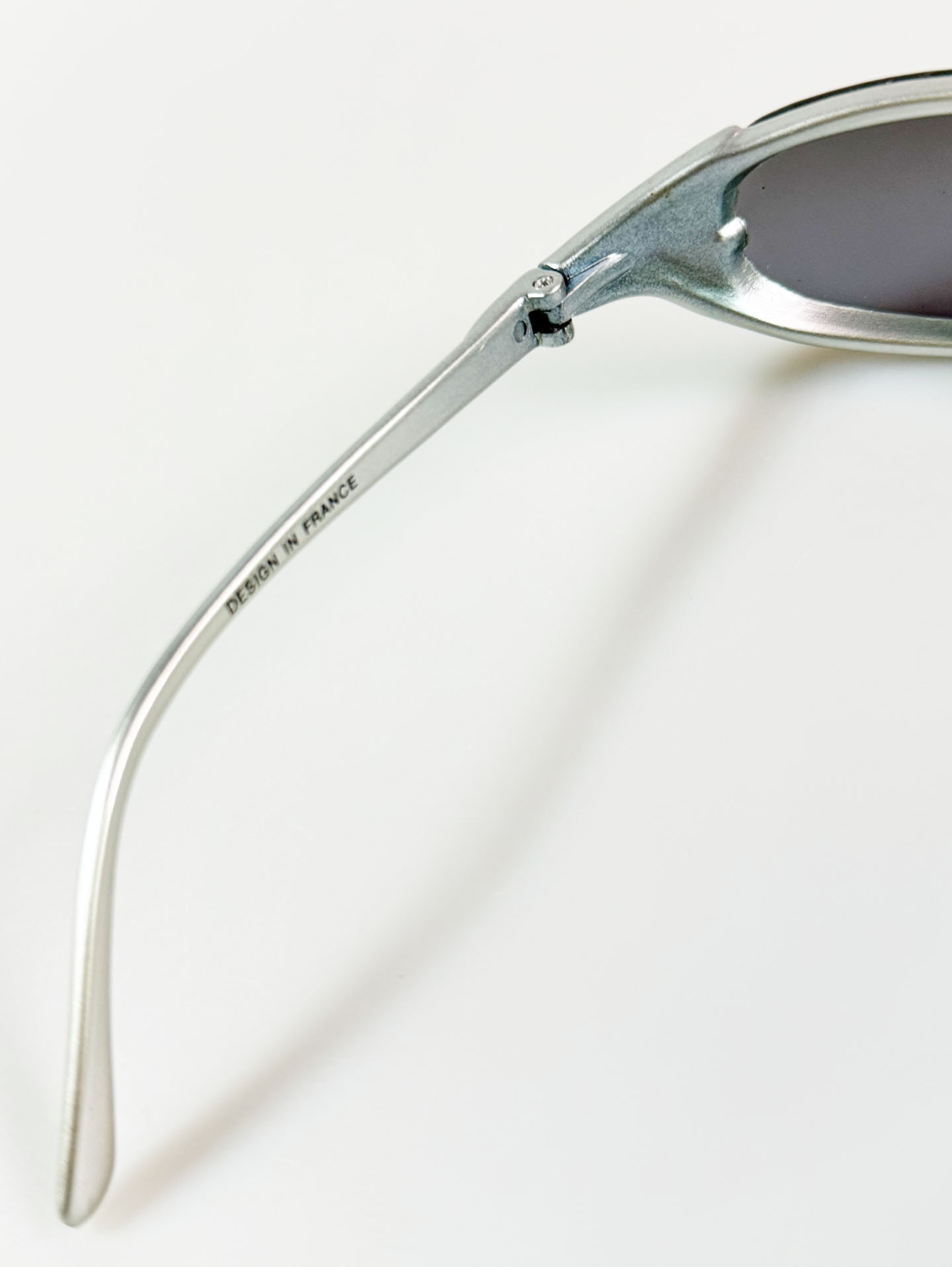 90's LEON Wraparound Silver Metal Frame Sunglasses