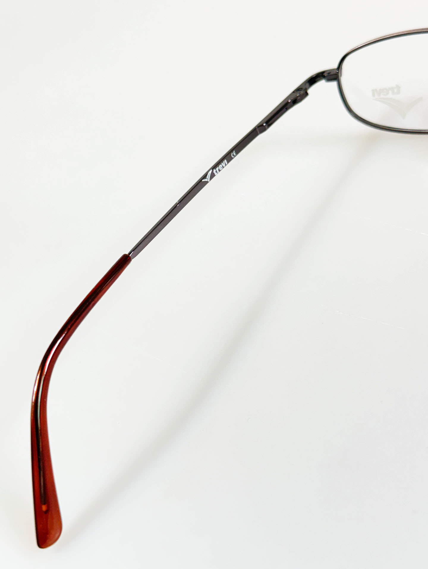 90's TREVI Slim Square Metal Frame Glasses