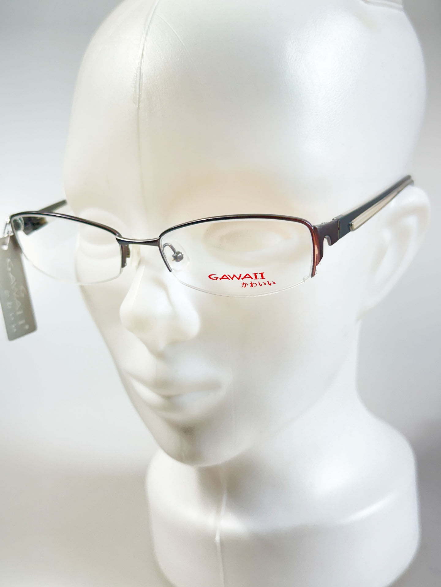 GAWAII Titanium Semi-Rimless Glasses Collection Series 02.