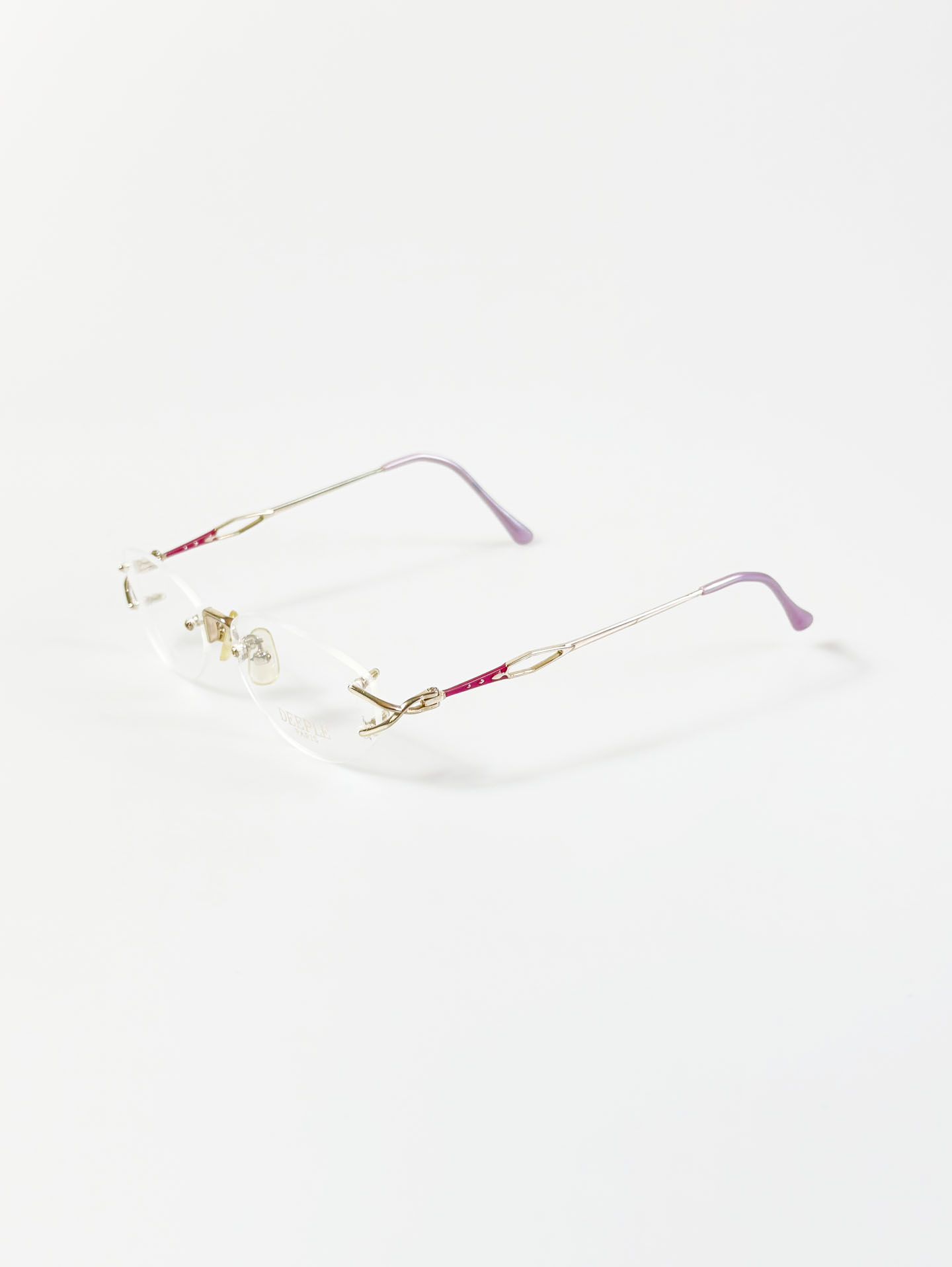 DEEPLE Paris Rimless Oval Gold Metal Glasses