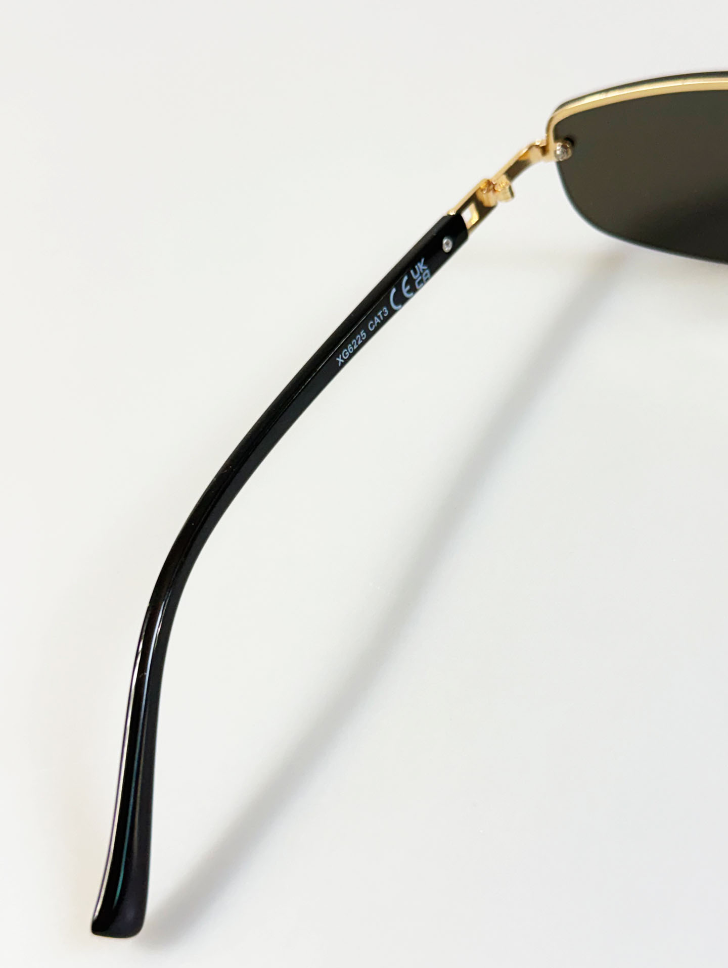 Rimless Square Metal Frame Sunglasses