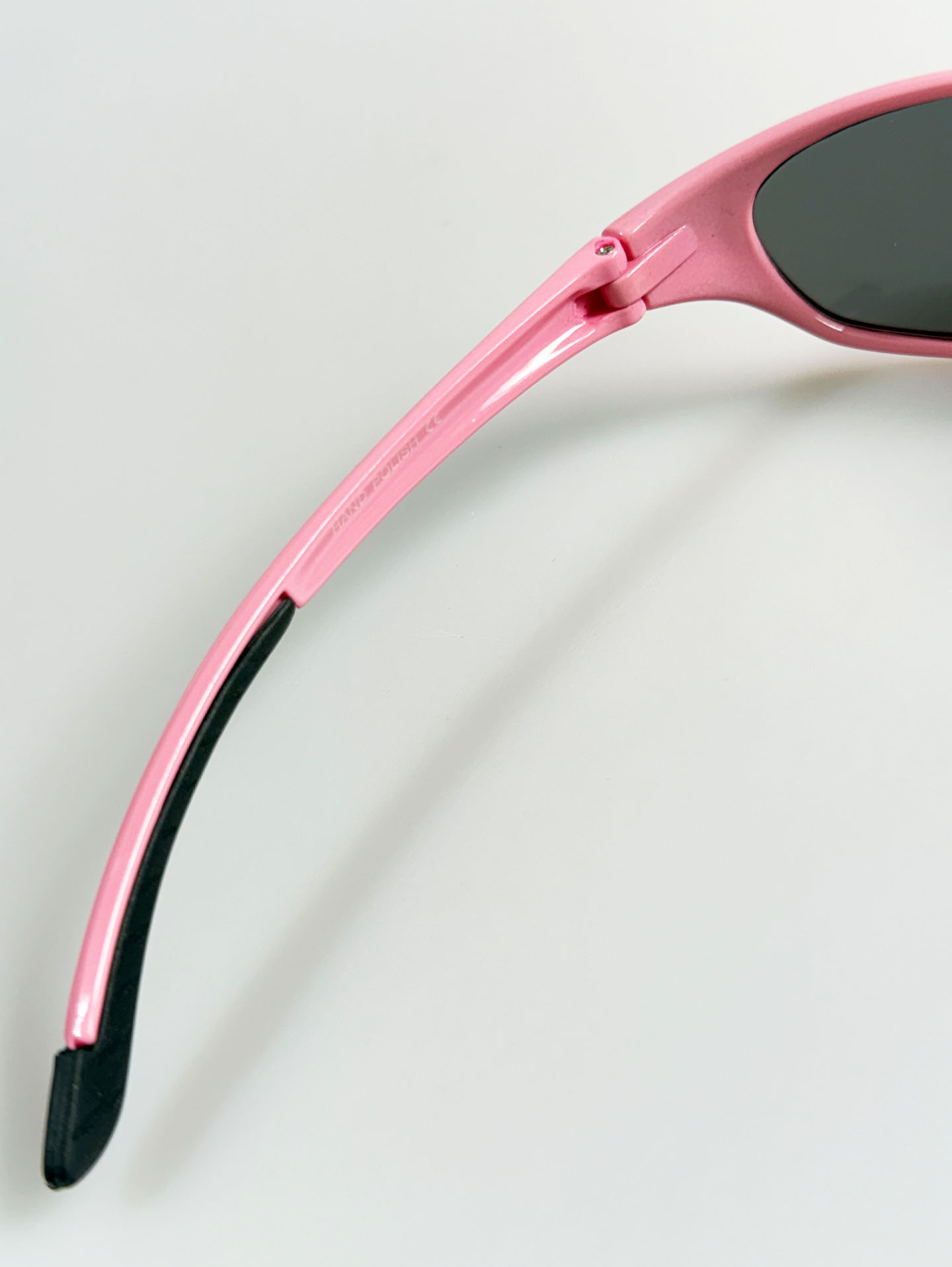 Pink Sport Wraparound Frame Sunglasses