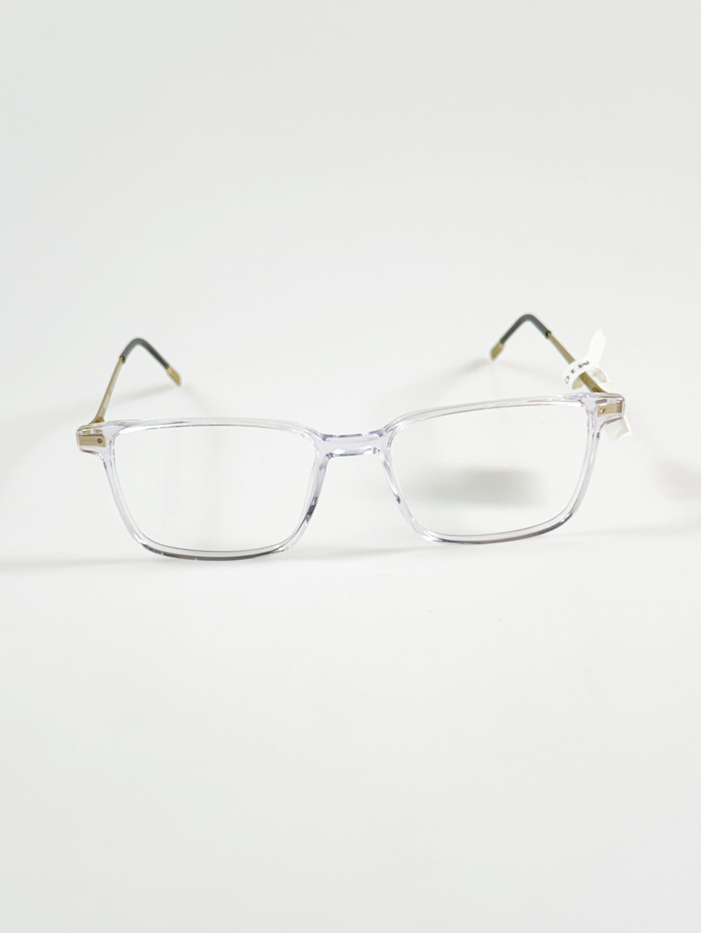 MOLESKINE EYEWEAR Crystal Clear Square Acetate Combo Frame Glasses