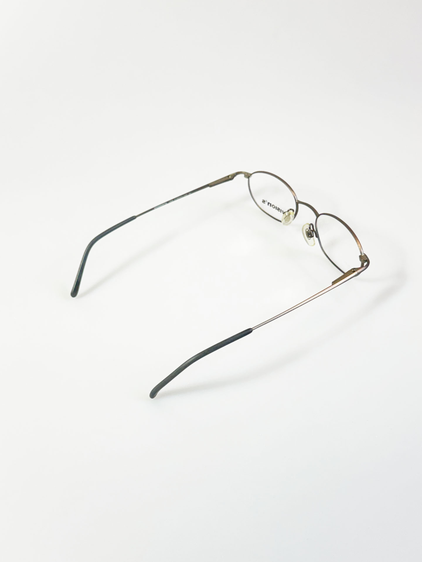 90’s Vision’s Slim Oval Grey Metal Glasses