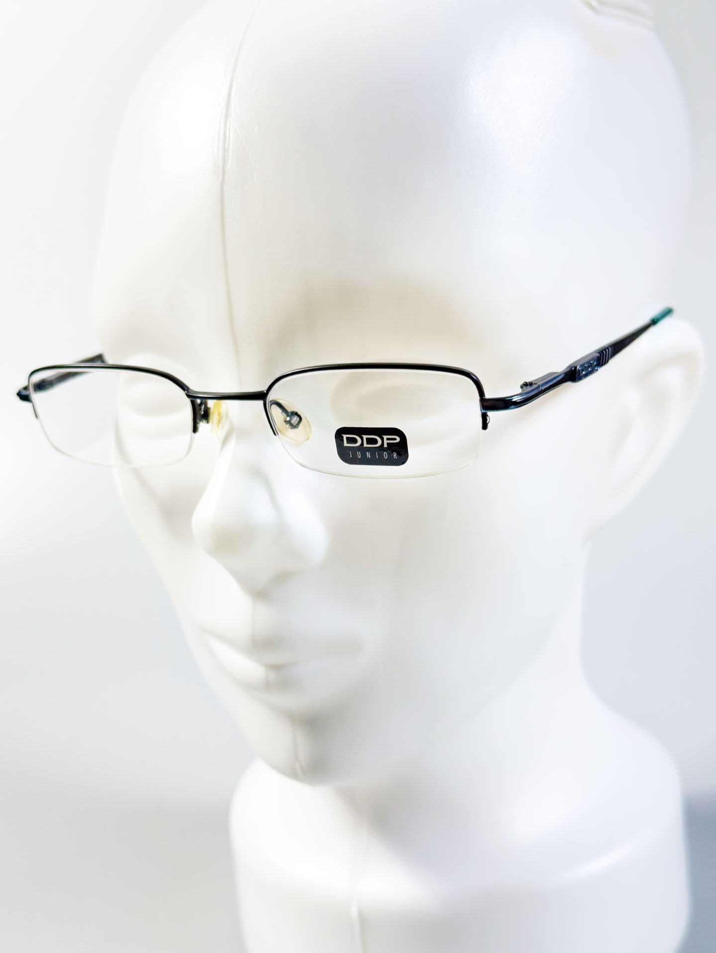 90's DDP Square Half-Rim Square Metal Glasses