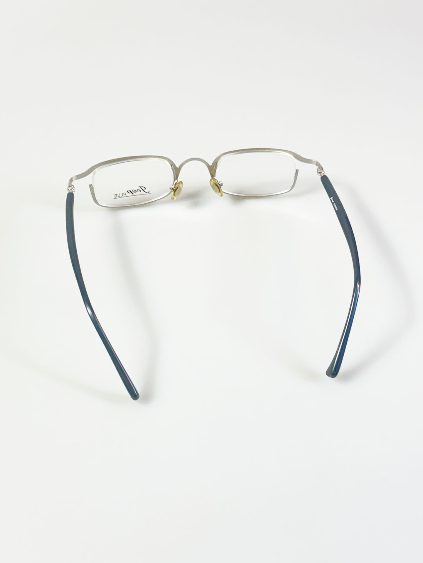 JEEP Silver Slim Square Metal Glasses