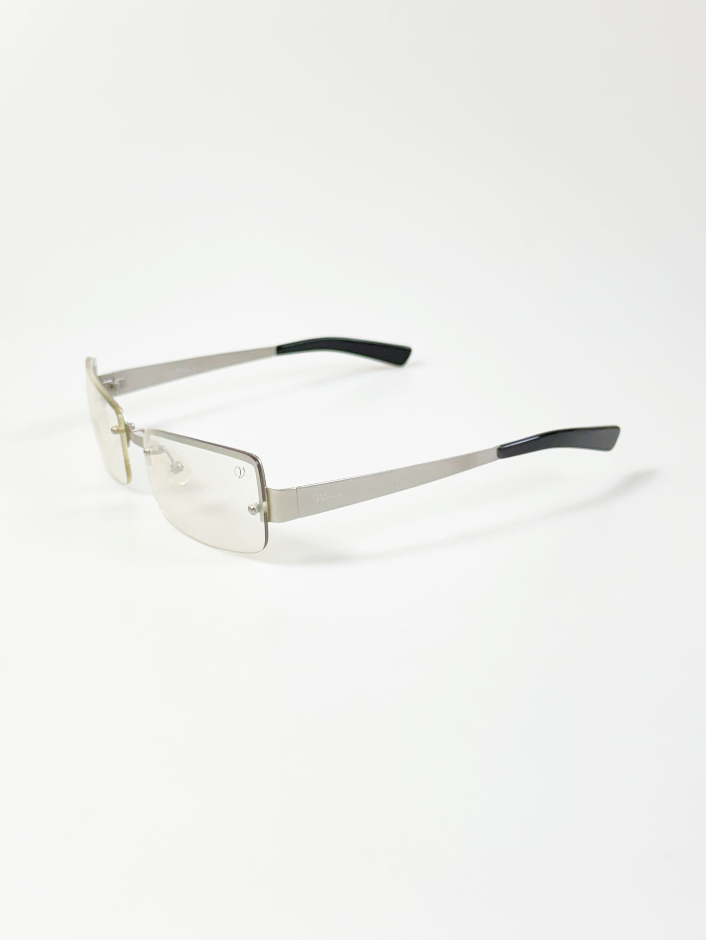 SILVIO VALENCIA Silver Rimless Square Metal Tint Sunglasses