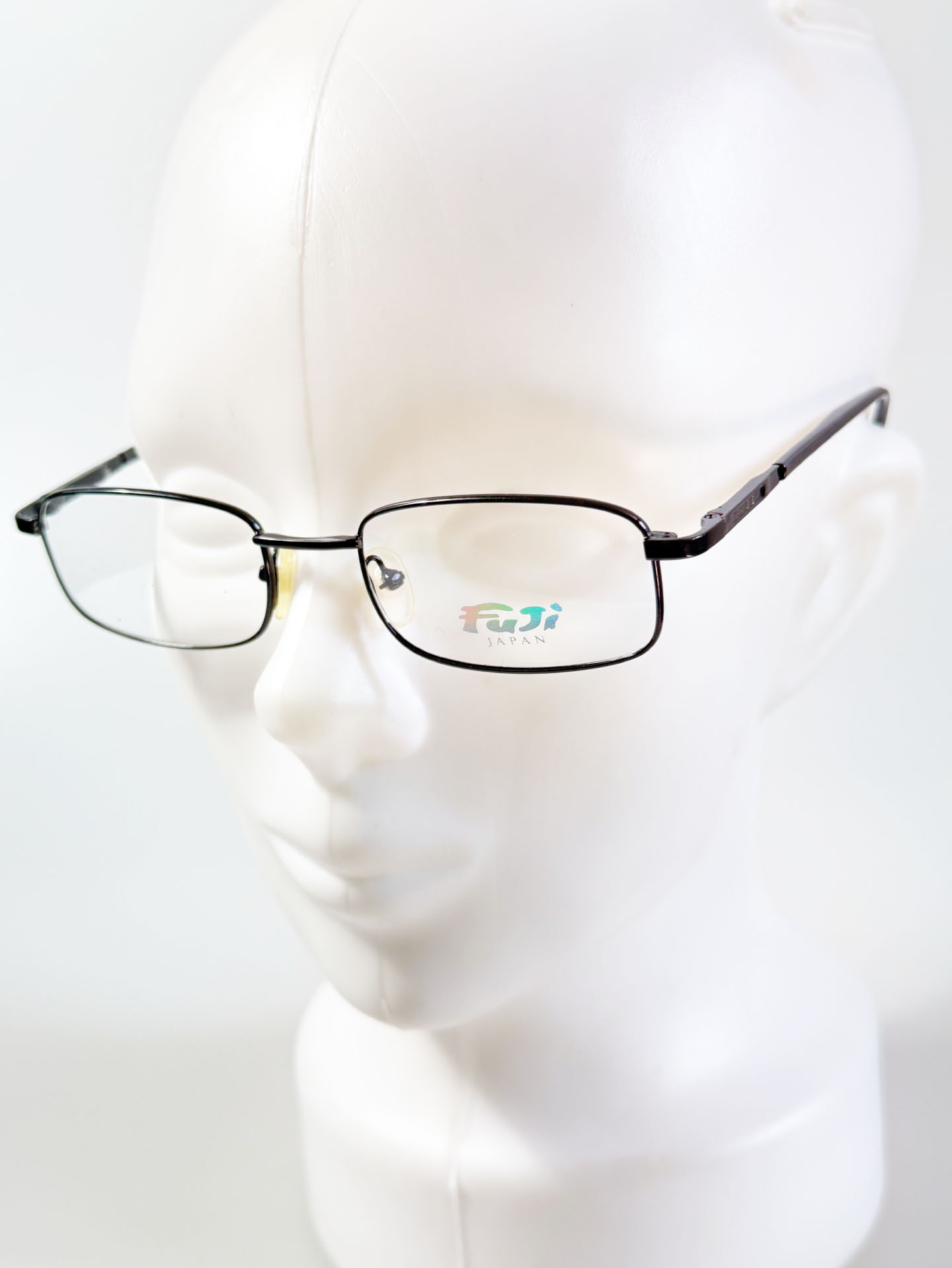 90's FUJI JAPAN Slim Square Metal Glasses Collection / 2 Colors