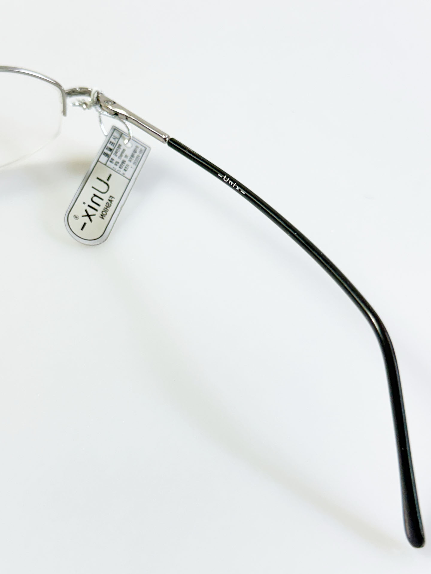 UNIX Silver Half-Rim Oval Metal Glasses