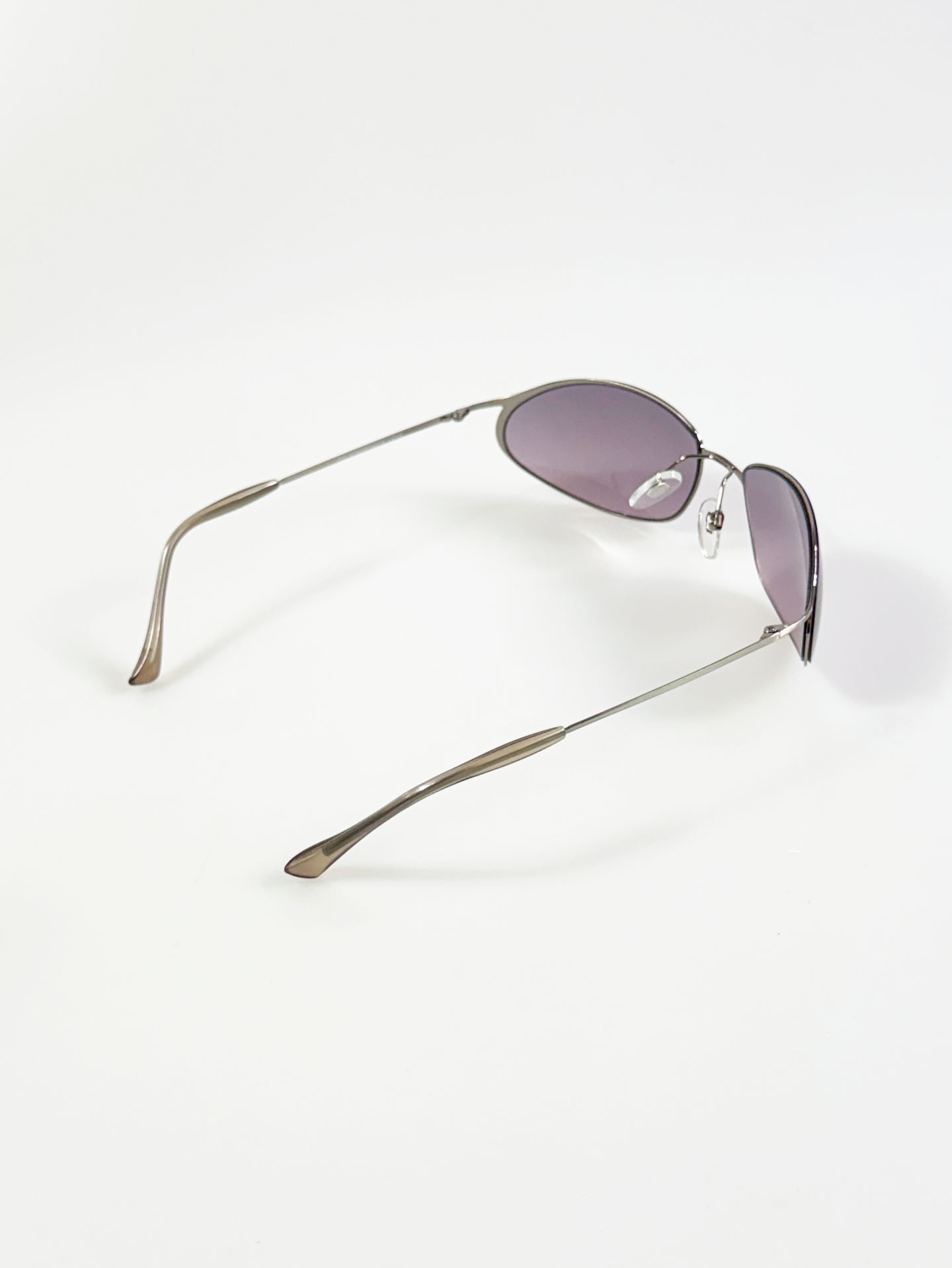 ONE SELF Slim Oval Metal Tint Sunglasses