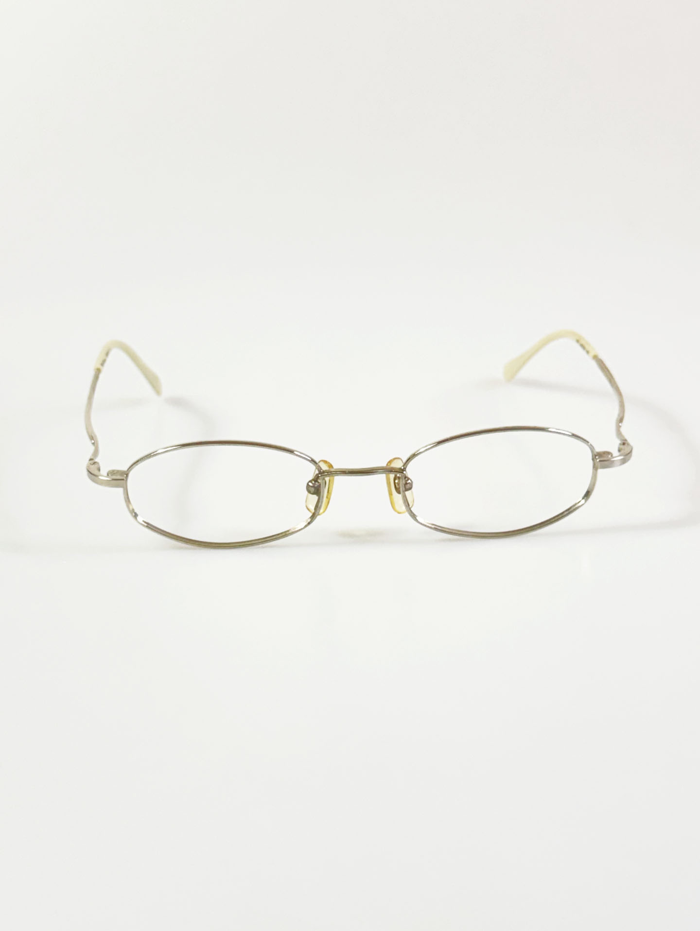 90’s RUCHIANO Silver Oval Metal Frame Glasses