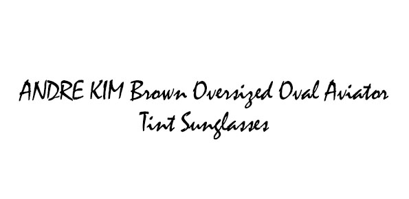 ANDRE KIM Bold Frame Sunglasses Collection Series 02