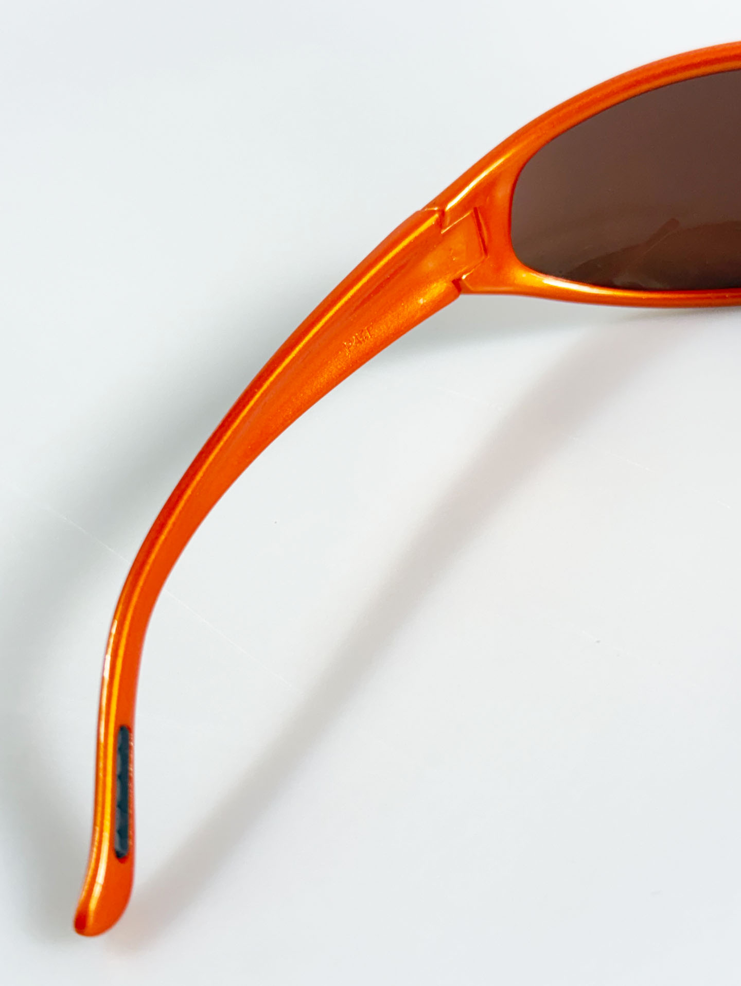 BLOC Orange Wraparound Oval Sporty Frame Sunglasses