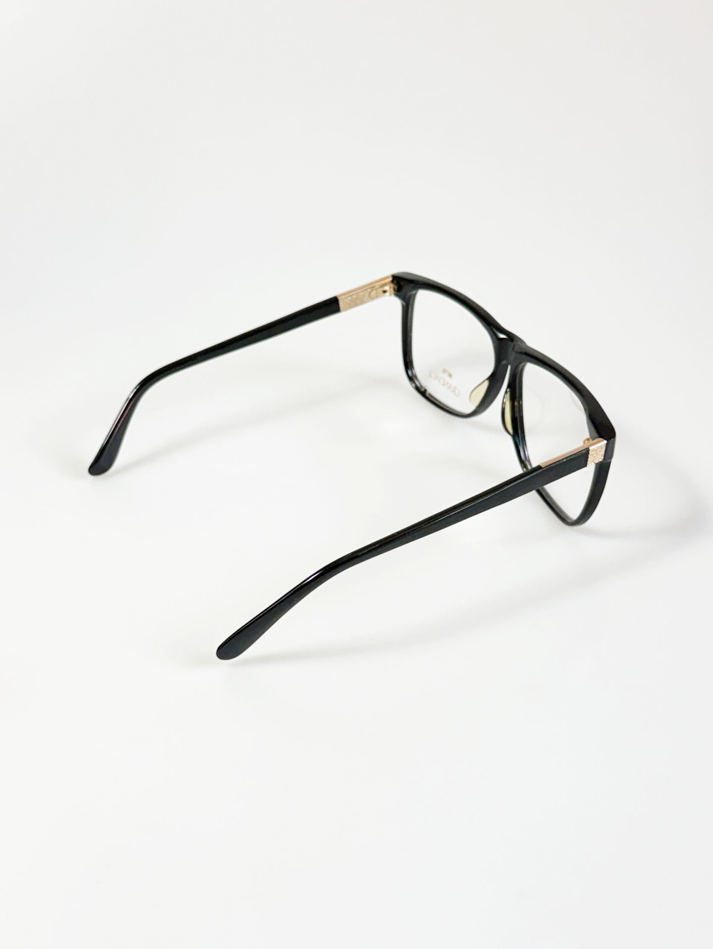 80's MATRIX GRANDAGE Black Oversized Square Frame Glasses
