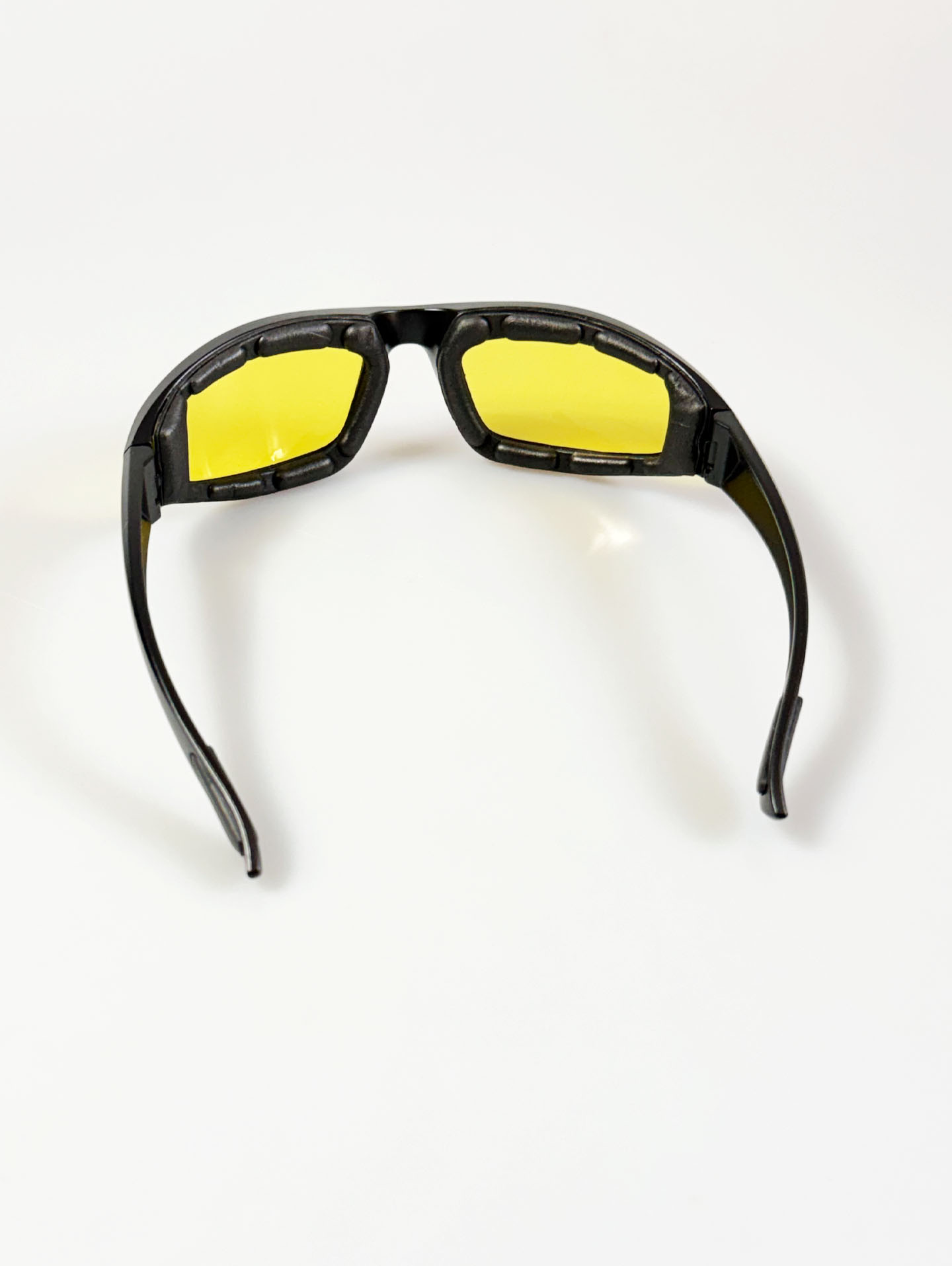 Black Bold Wraparound Yellow Lens Sport Sunglasses