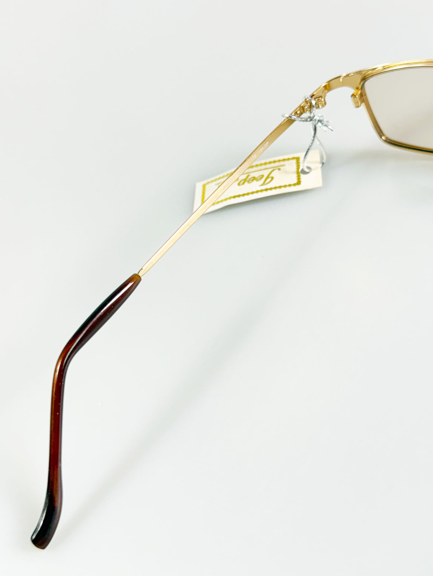 JEEP Gold Slim Square Metal Frame Glasses